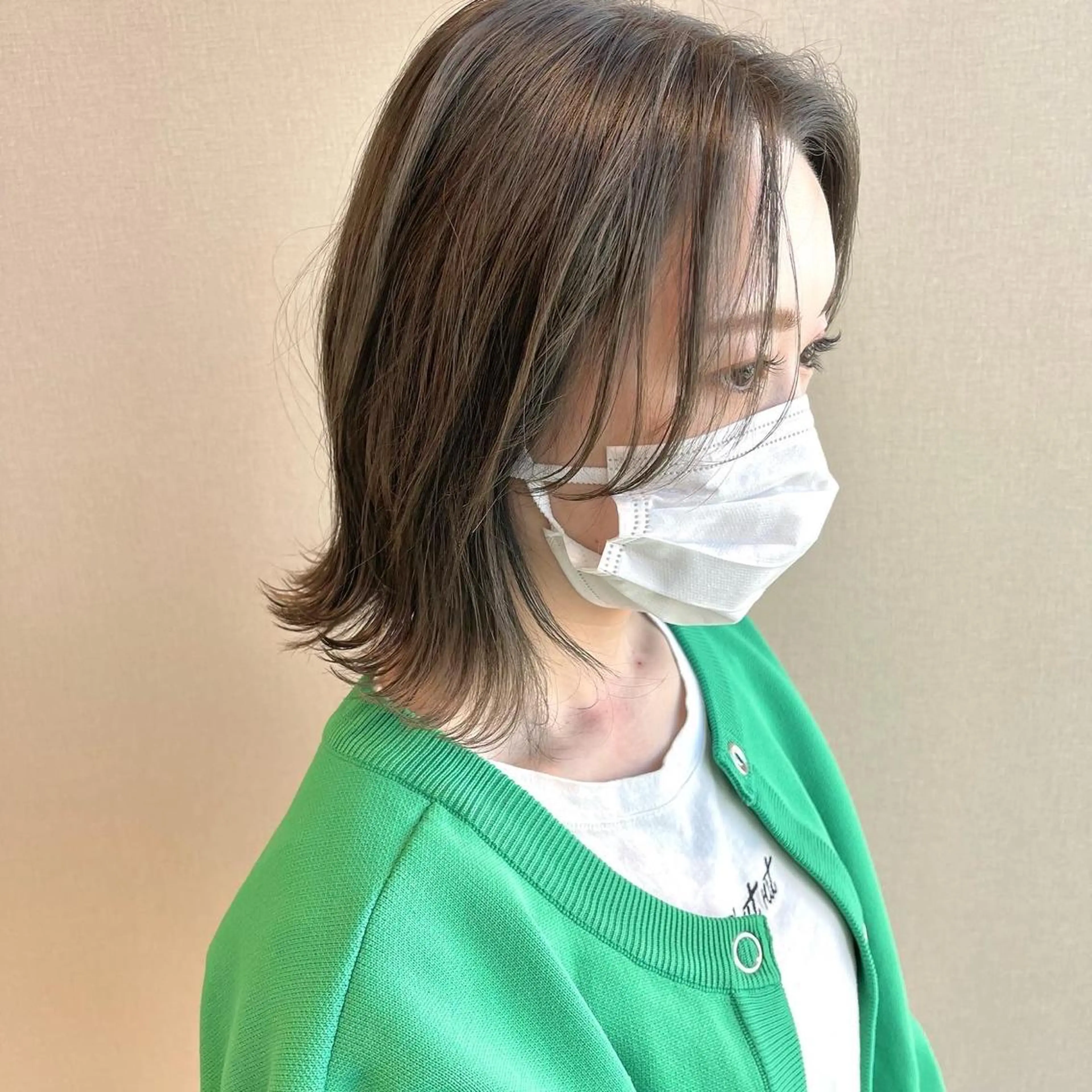 ショート カラー 堀結香/顔まわり レイヤー/蒲生四丁目のヘアスタイル