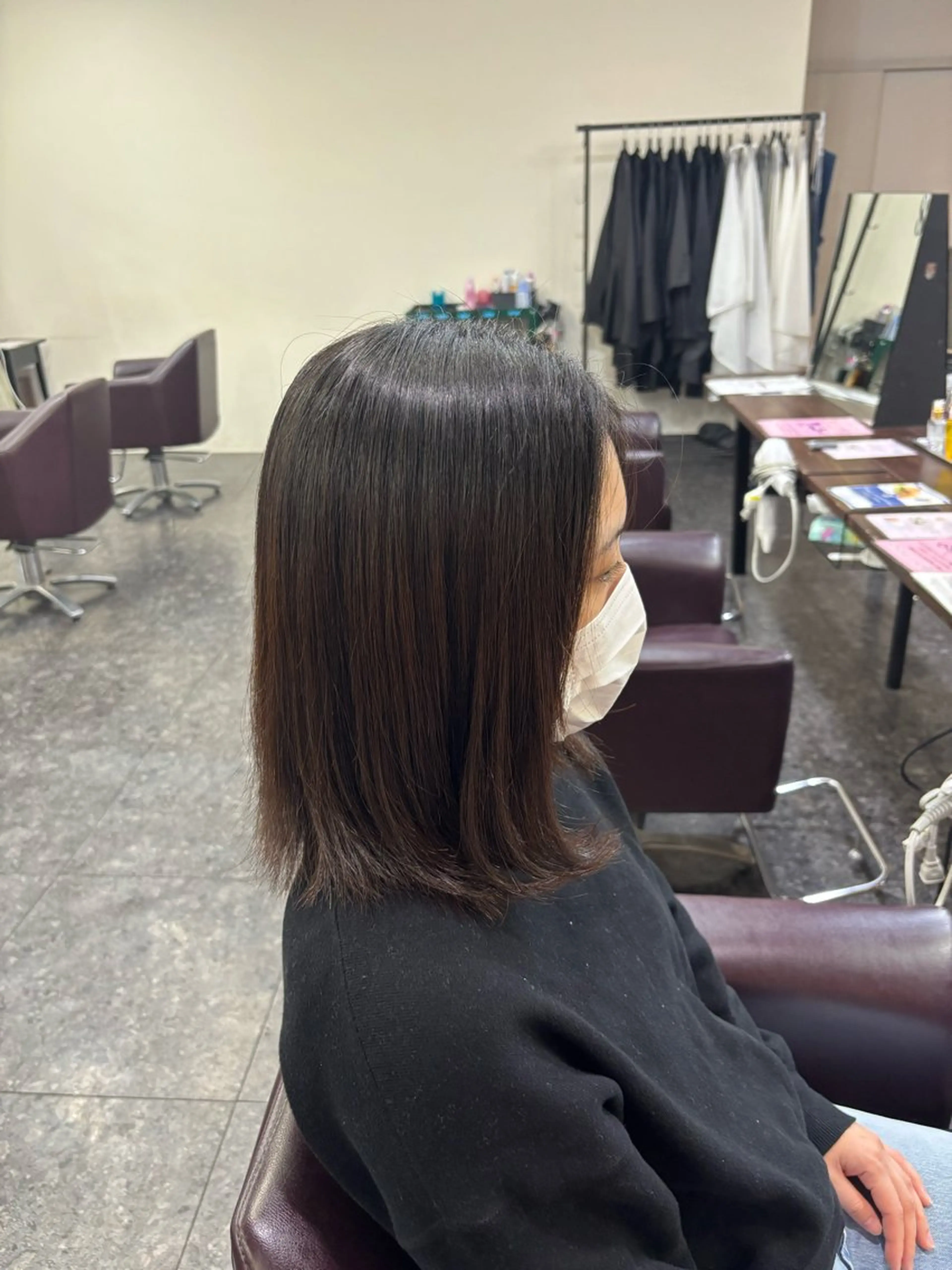 ミディアム 縮毛矯正 松尾 大聖のヘアスタイル