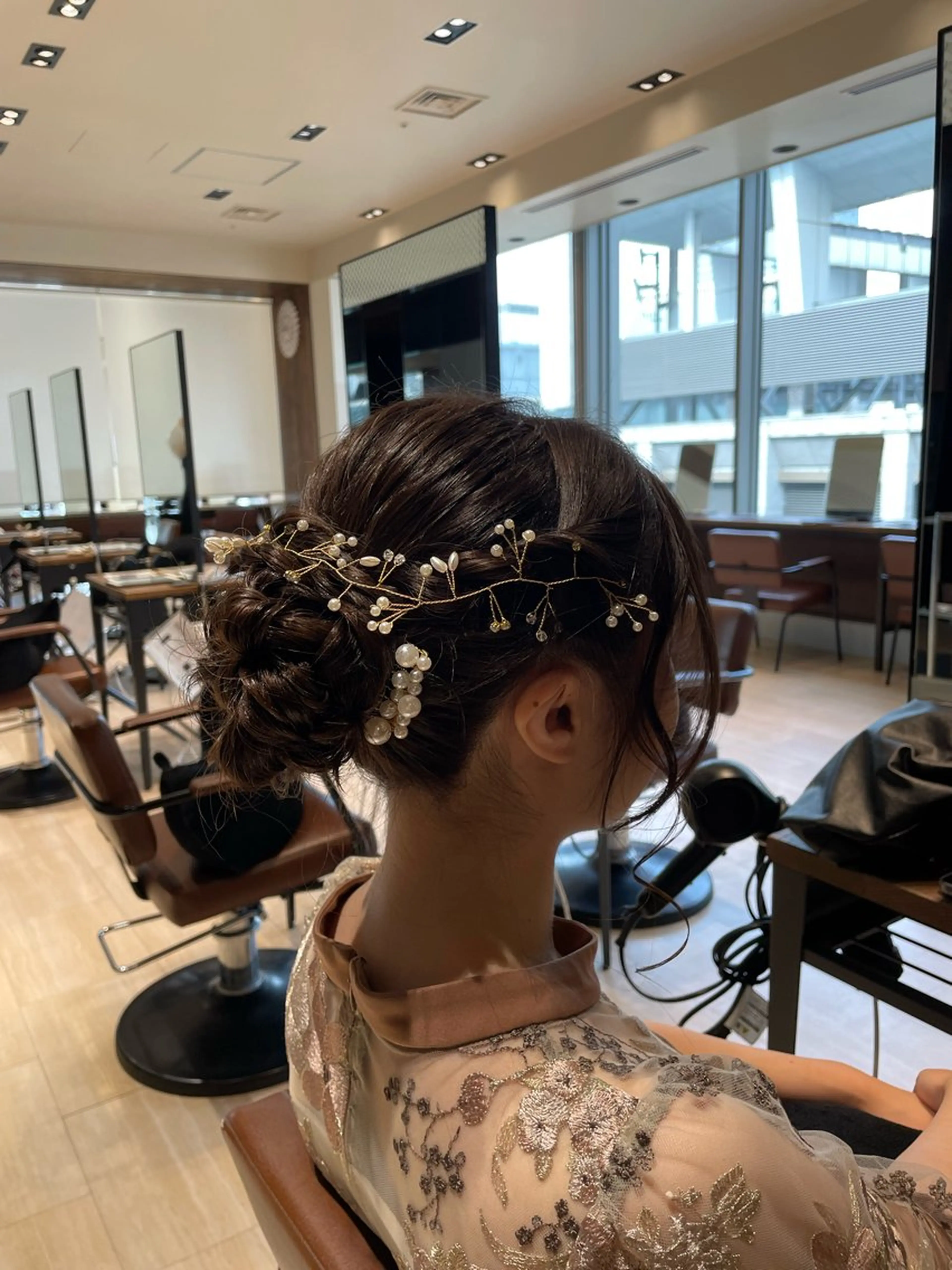 ヘアアレンジ ヘアセット レイヤーカット/ アレンジ/うみのヘアスタイル