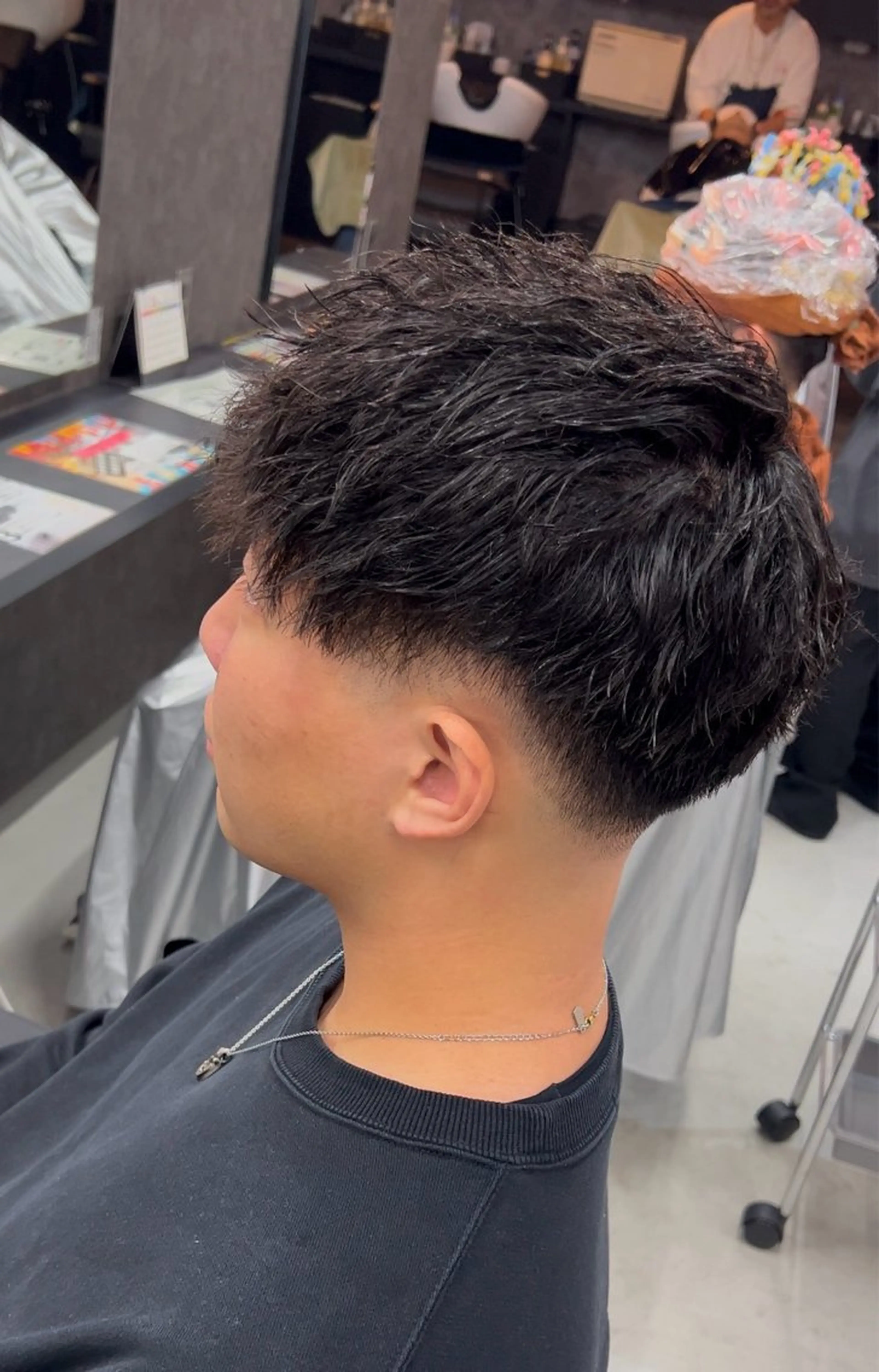 ショート カラー パーマ メンズ 錦糸町/Men's cutパーマ石川史弥のヘアスタイル