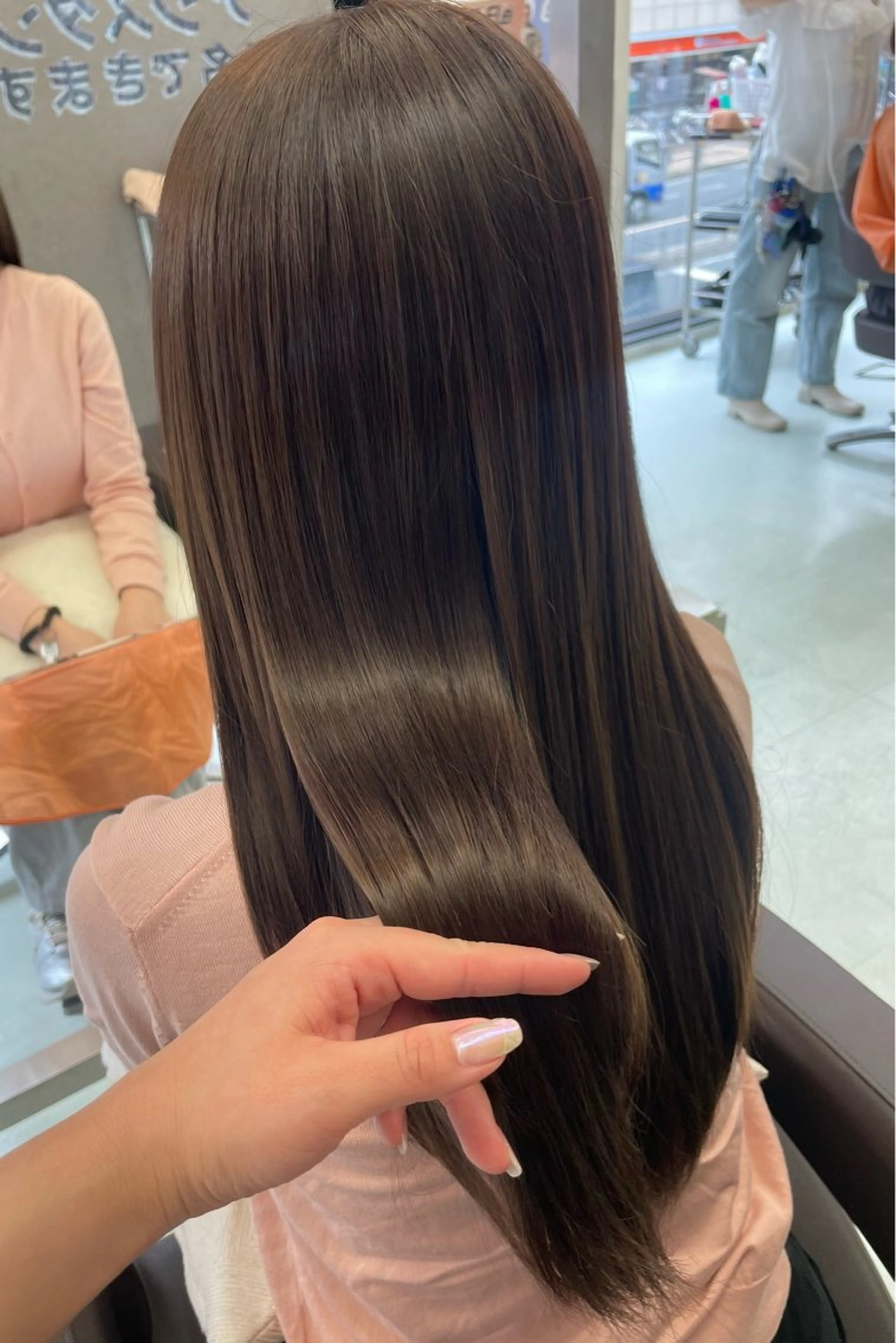 カット+カラー+美髪縮毛矯正+高級トリートメントの写真