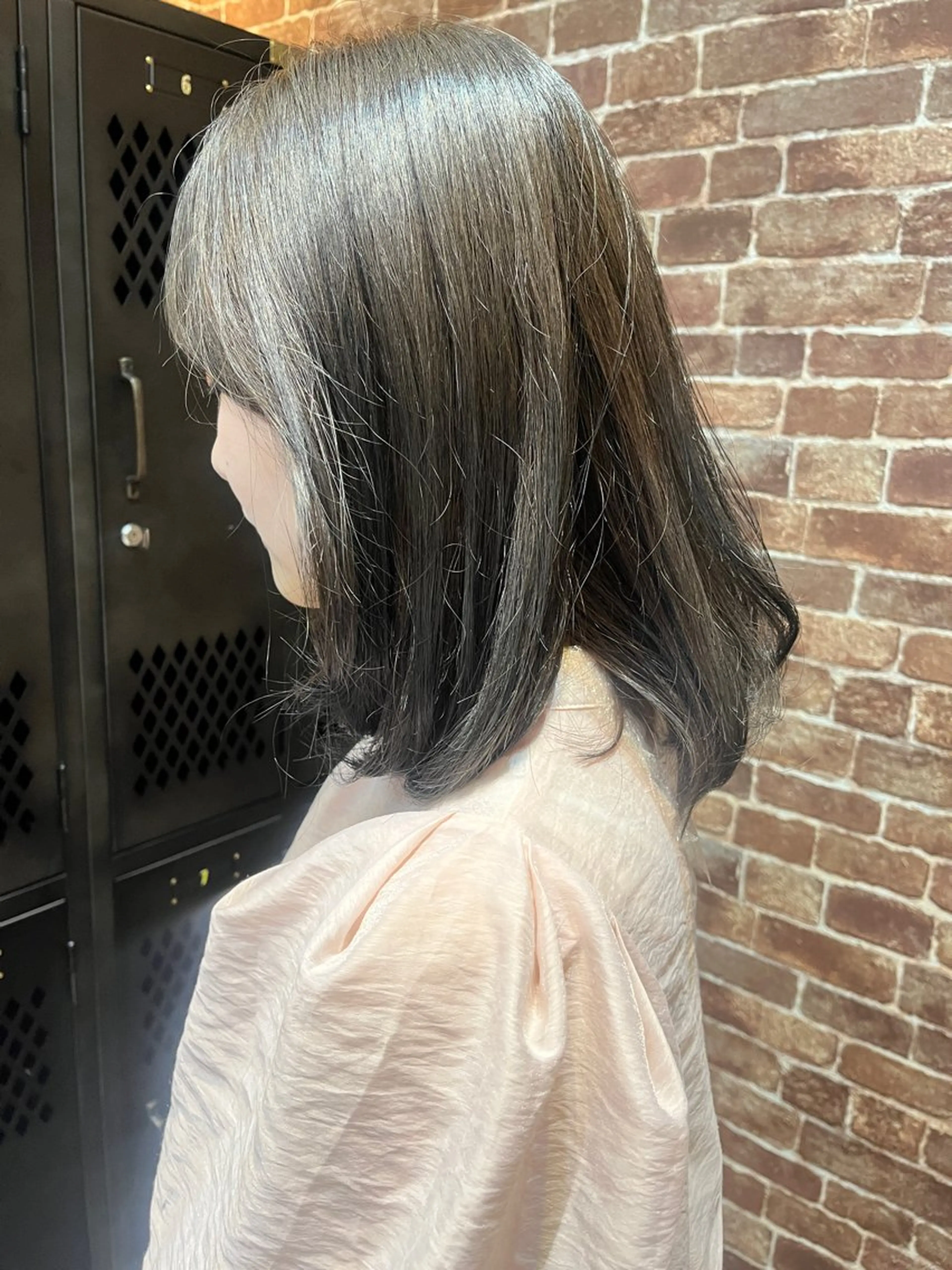 ミディアム カラー メンズ 久木原 ゆりのヘアスタイル