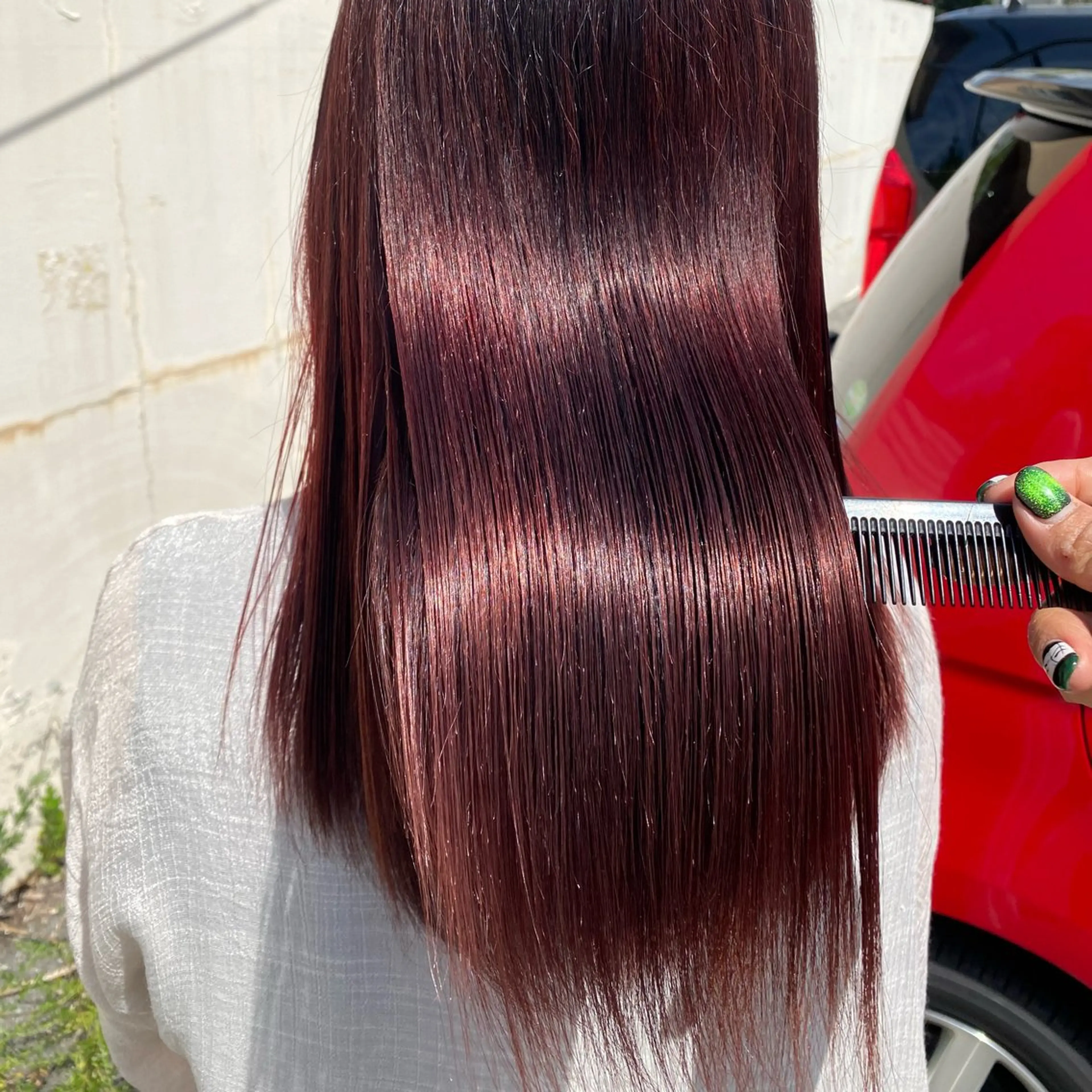 ロング カラー 惣木 菜穂のヘアスタイル