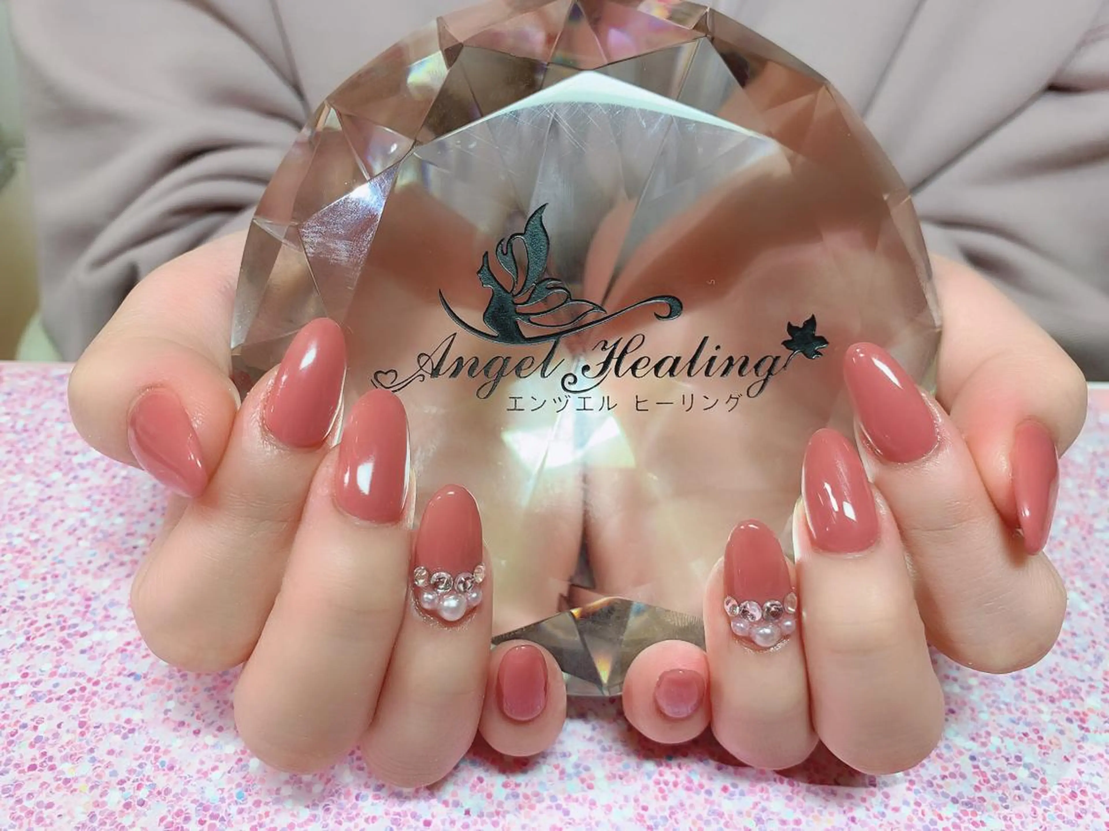 ネイル アートネイル スカルプネイル エンジェル ヒーリング 矢場町店のネイルデザイン