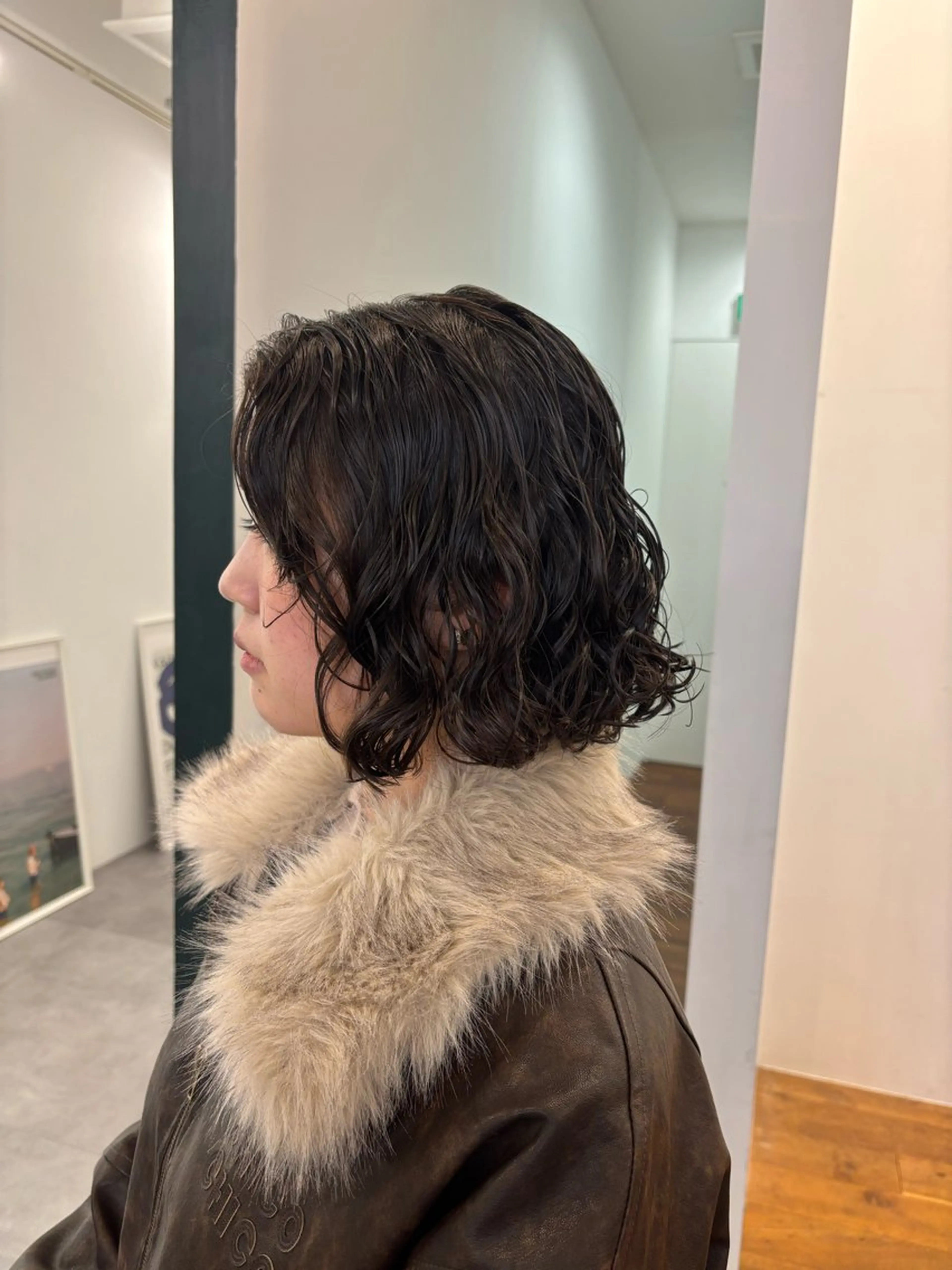 ショート パーマ ボブ カット パーマ トリートメント ハードパーマ Rico💜のヘアスタイル