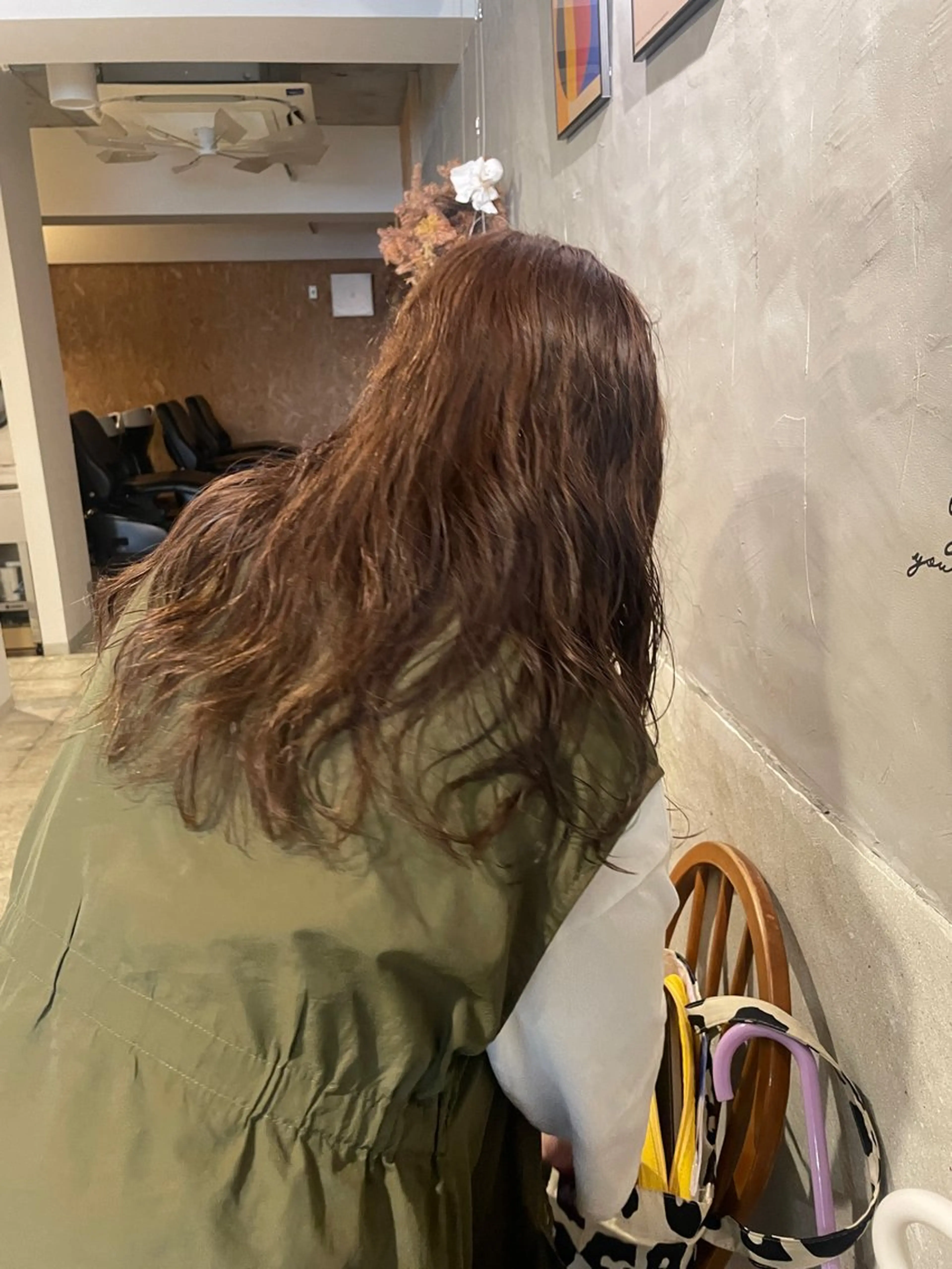 ロング パーマ カット パーマ さの あやねのヘアスタイル