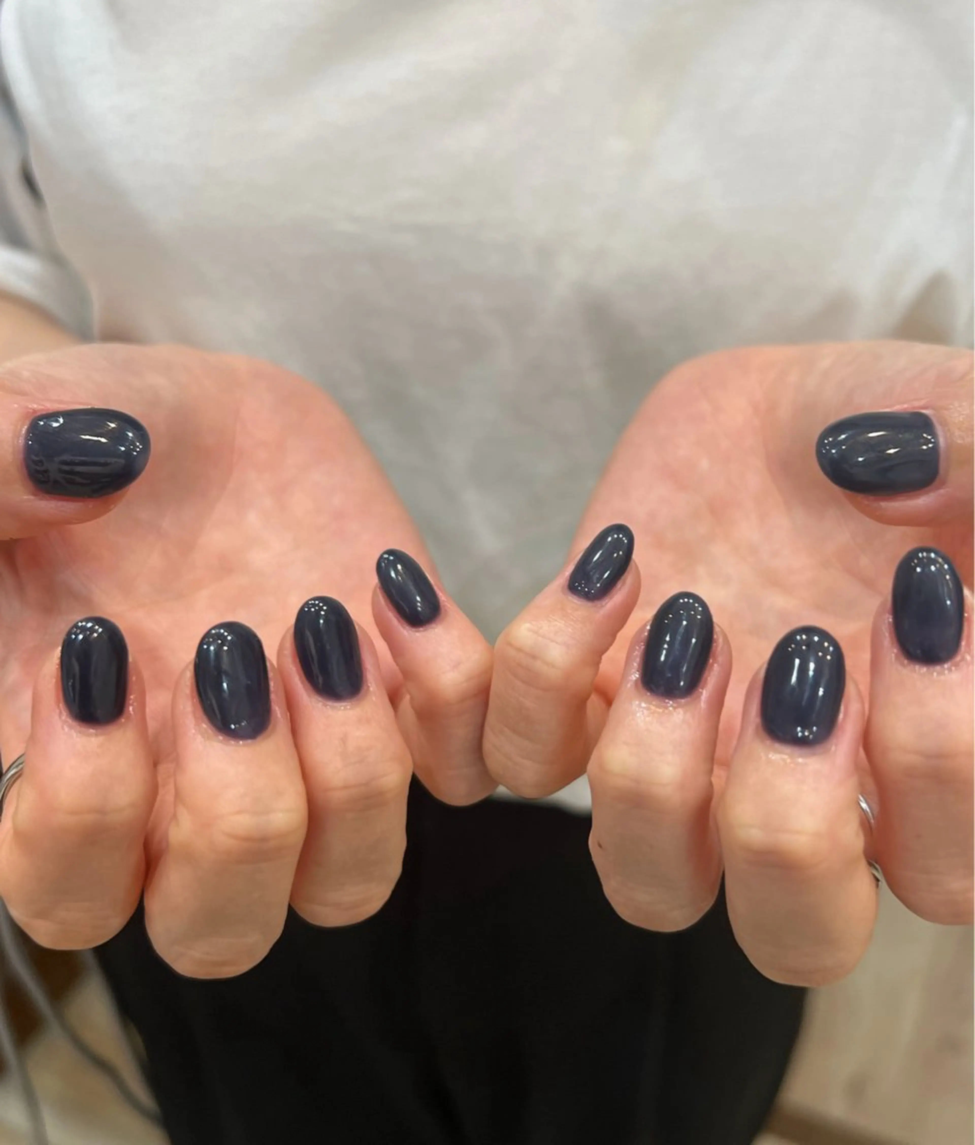 メンズ ネイル ネイビー ハンドネイル ヘアメイクネイリスト 💄💅hidemiのヘアスタイル