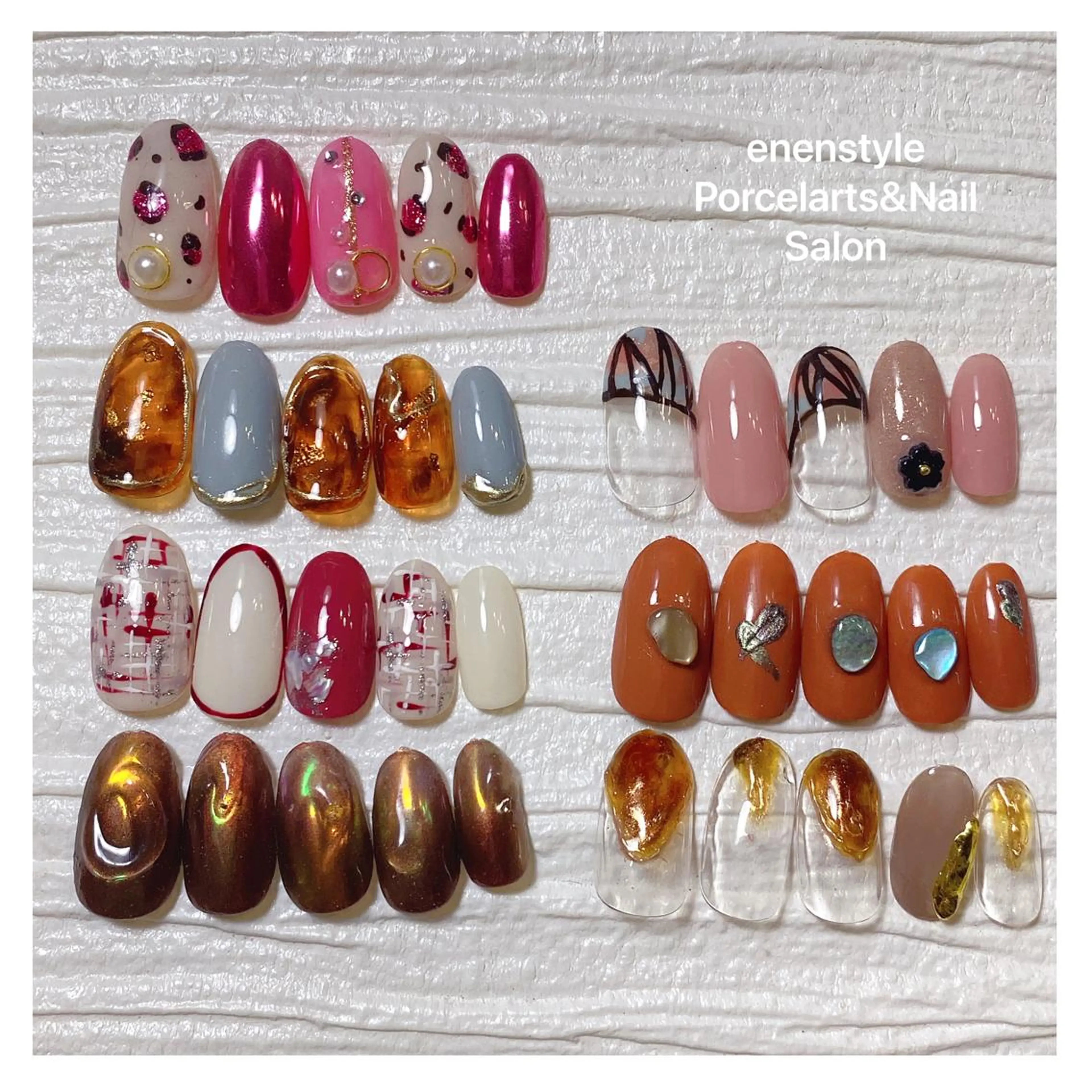 ミディアム ネイル ハンドネイル 👑enen style👑のネイルデザイン