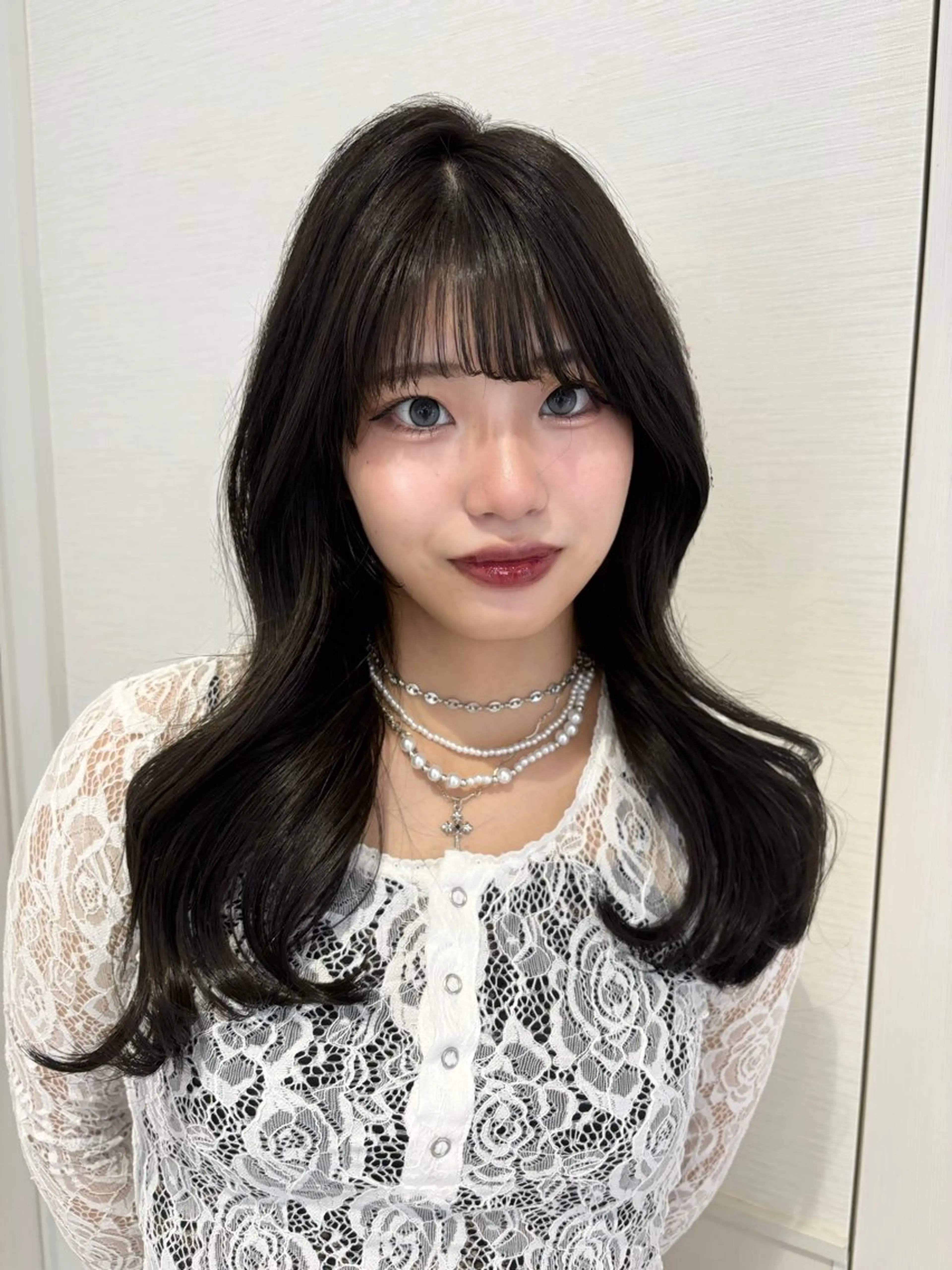 セミロング カラー 韓国風ヘア🎀 Kurumiのヘアスタイル