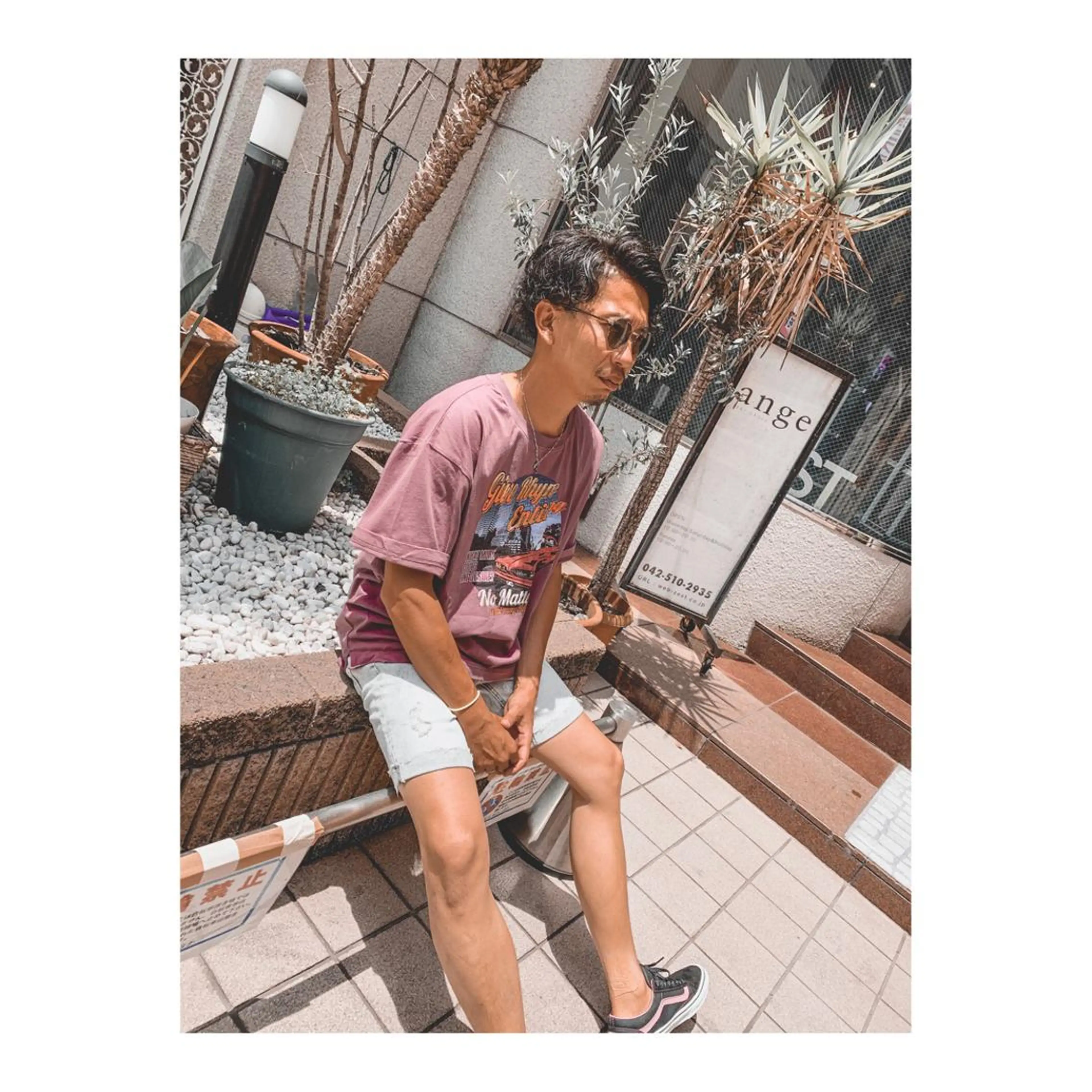 ショート パーマ ヘアアレンジ メンズ ange☞ soutaのヘアスタイル