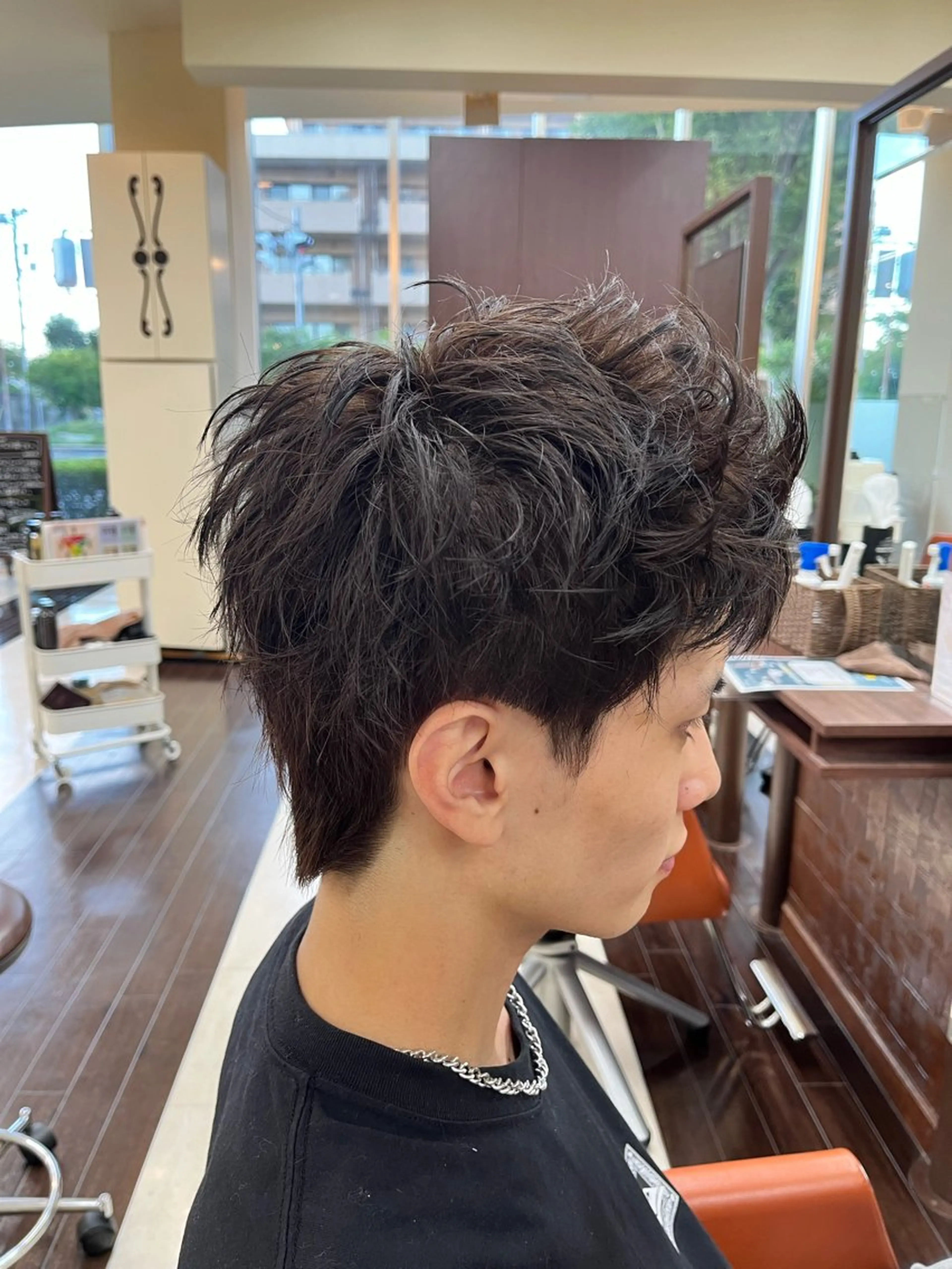 ショート カラー メンズ スパイキーショート ブラウンカラー ショートヘア 🧊メンズ特化🧊 高木航希のヘアスタイル