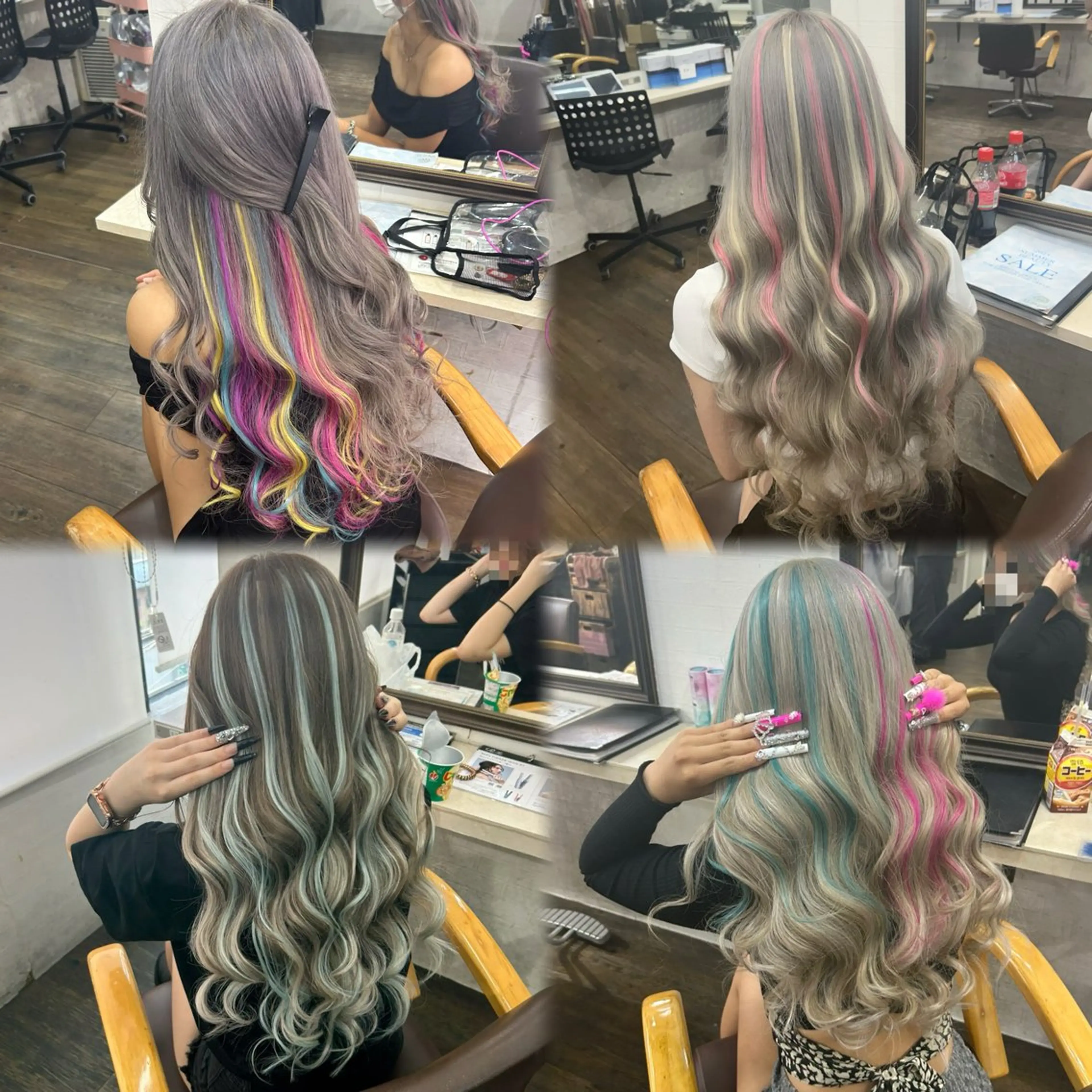 ロング ヘアカラー エクステ 🌸U-topia 🌸伊藤穂乃花🌸のヘアスタイル