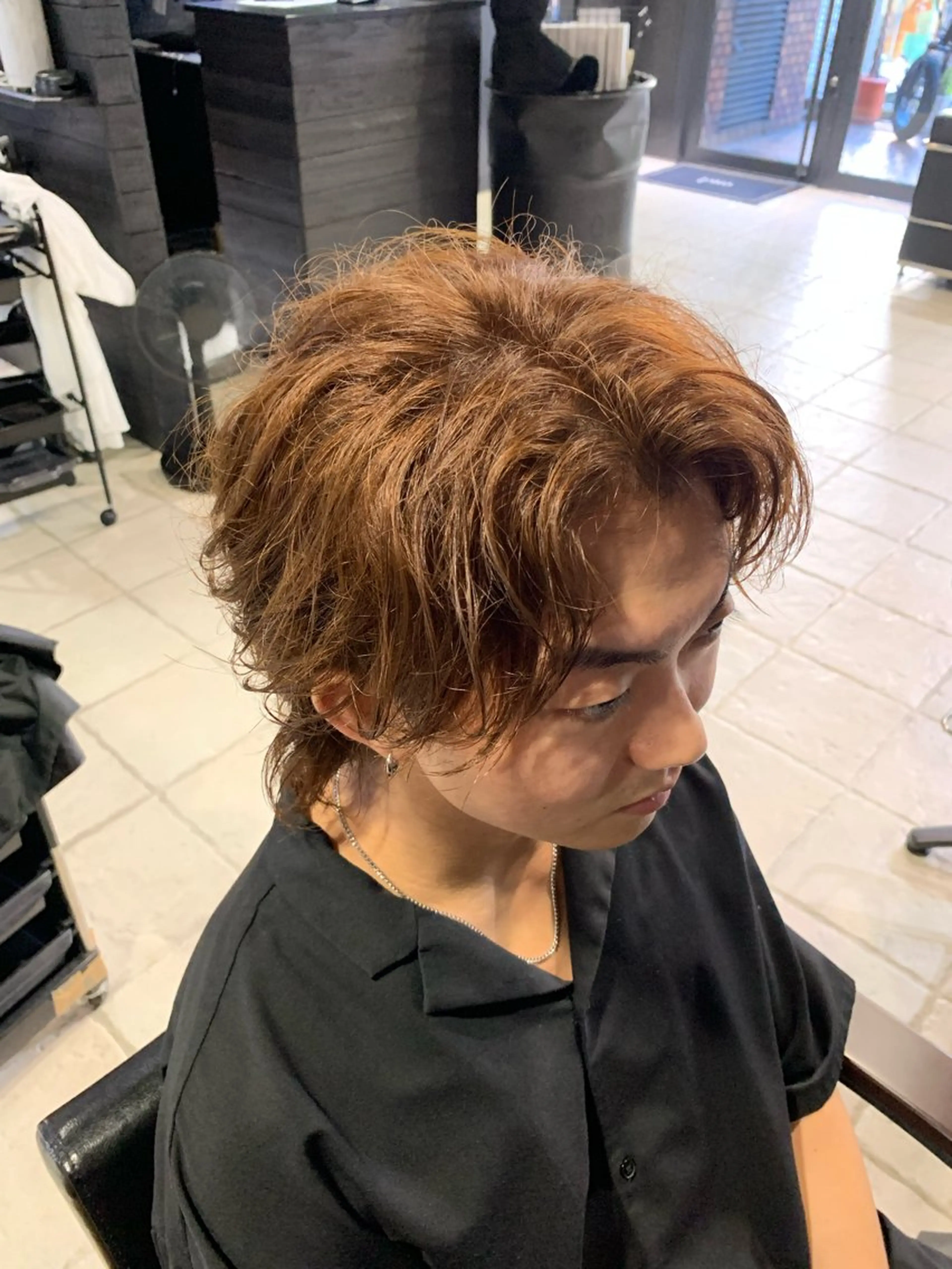 カラー ヘアアレンジ メンズ カット ヘアカラー トリートメント ヘアセット メンズ専門 美容師✨ アメ村 堀江颯瑛のヘアスタイル