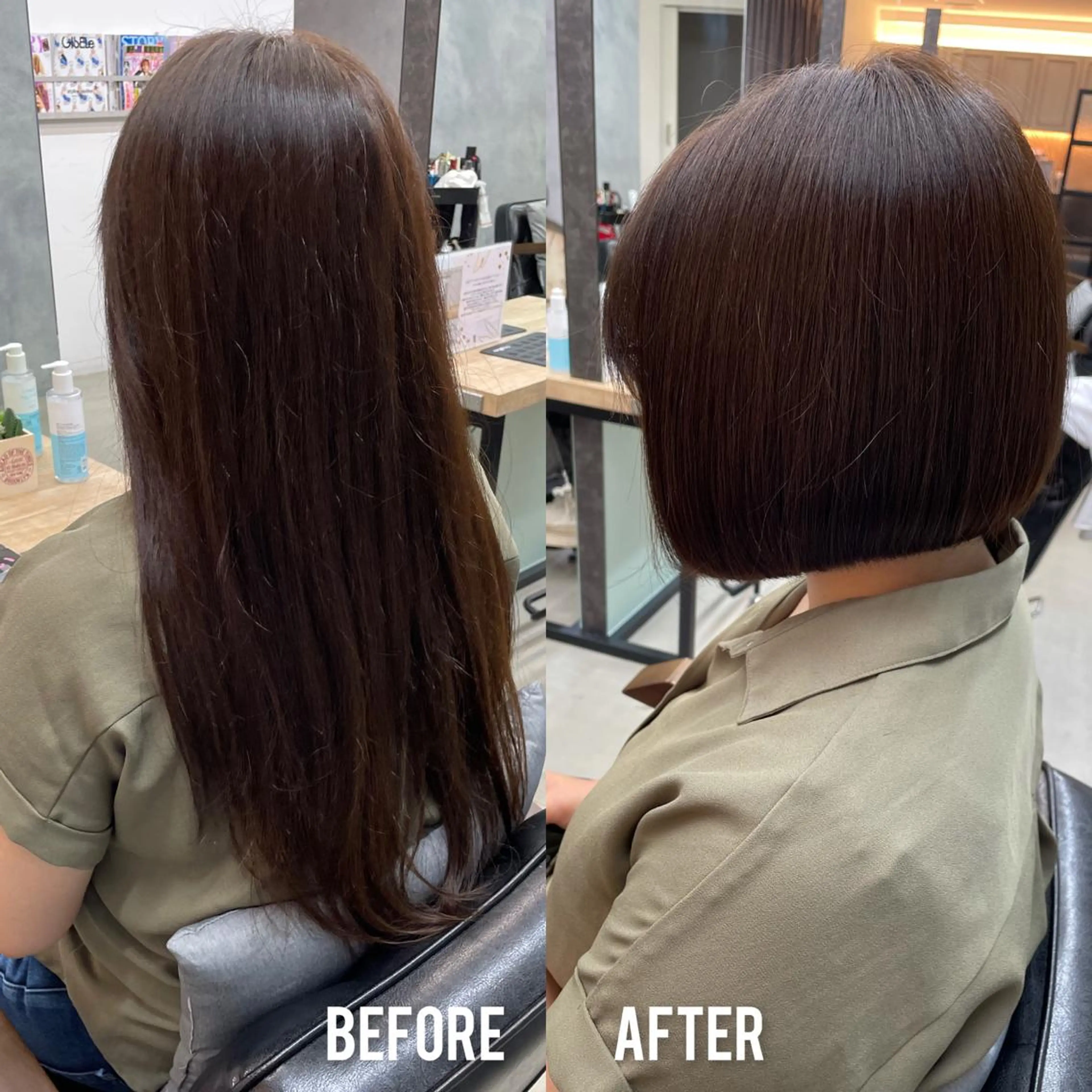 ショート ボブ カット 黒田 優衣のヘアスタイル