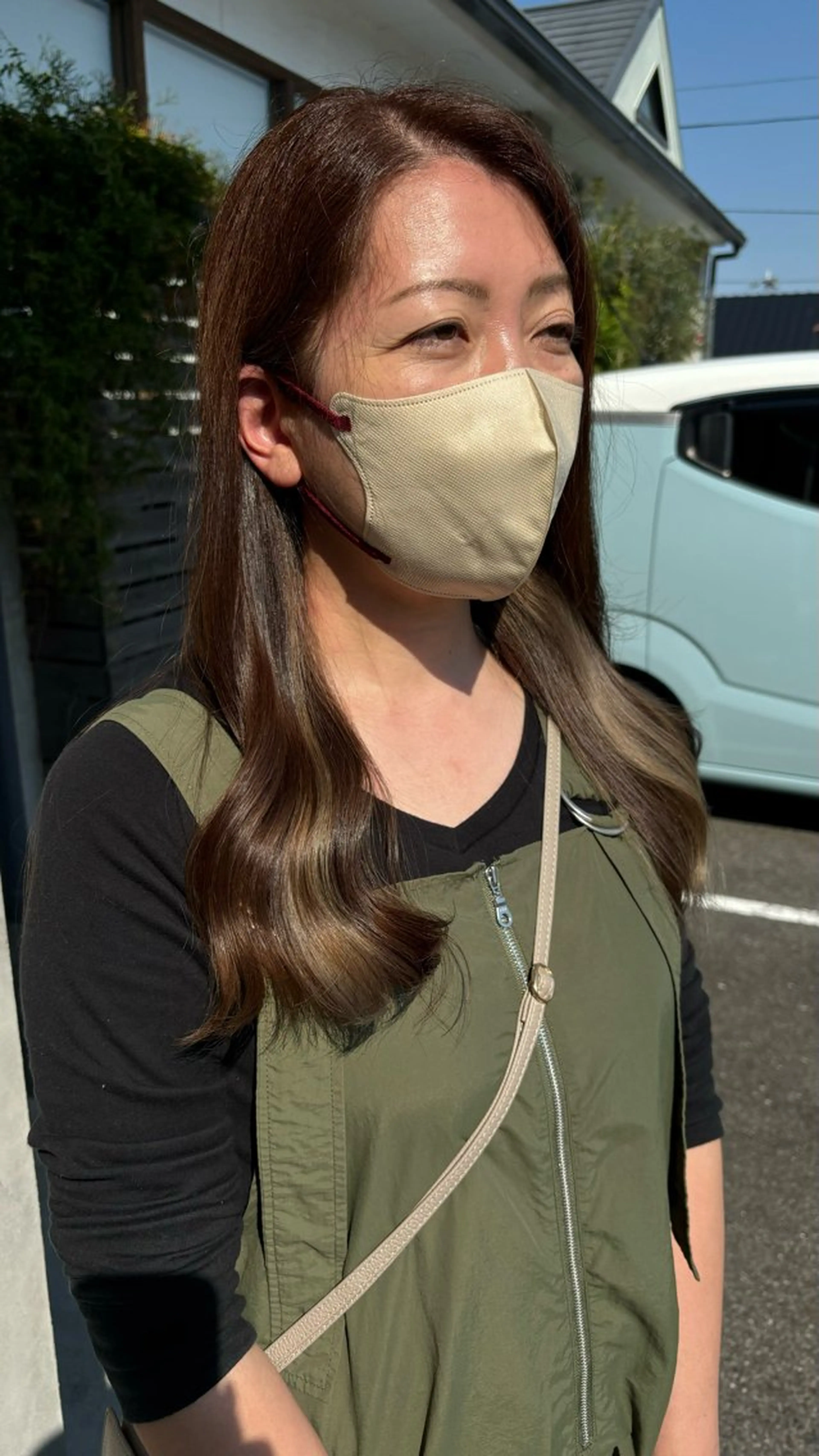 ロング カラー 石川 舞のヘアスタイル