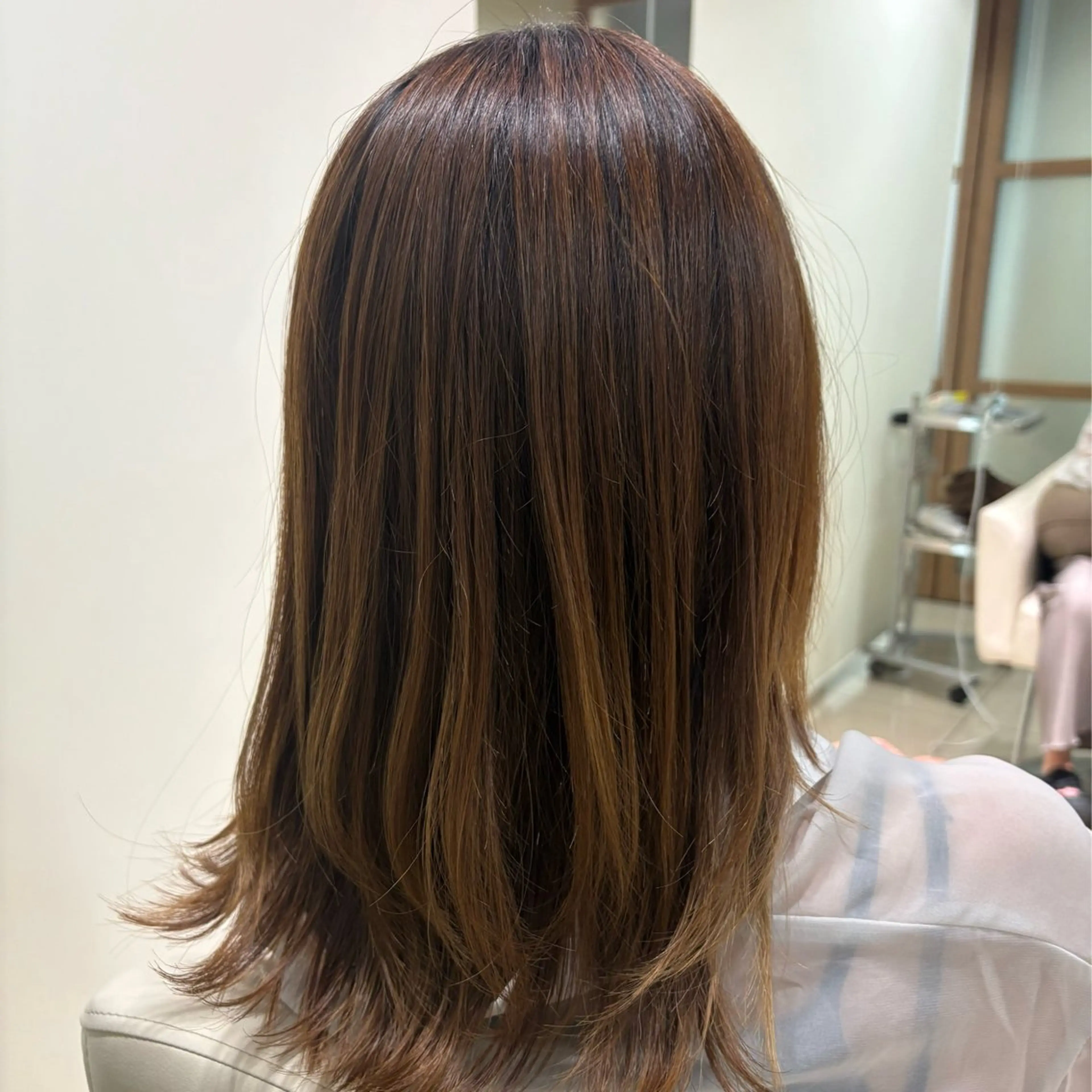 セミロング 赤み消しカラー🌿‬ 透明感/Hikariのヘアスタイル