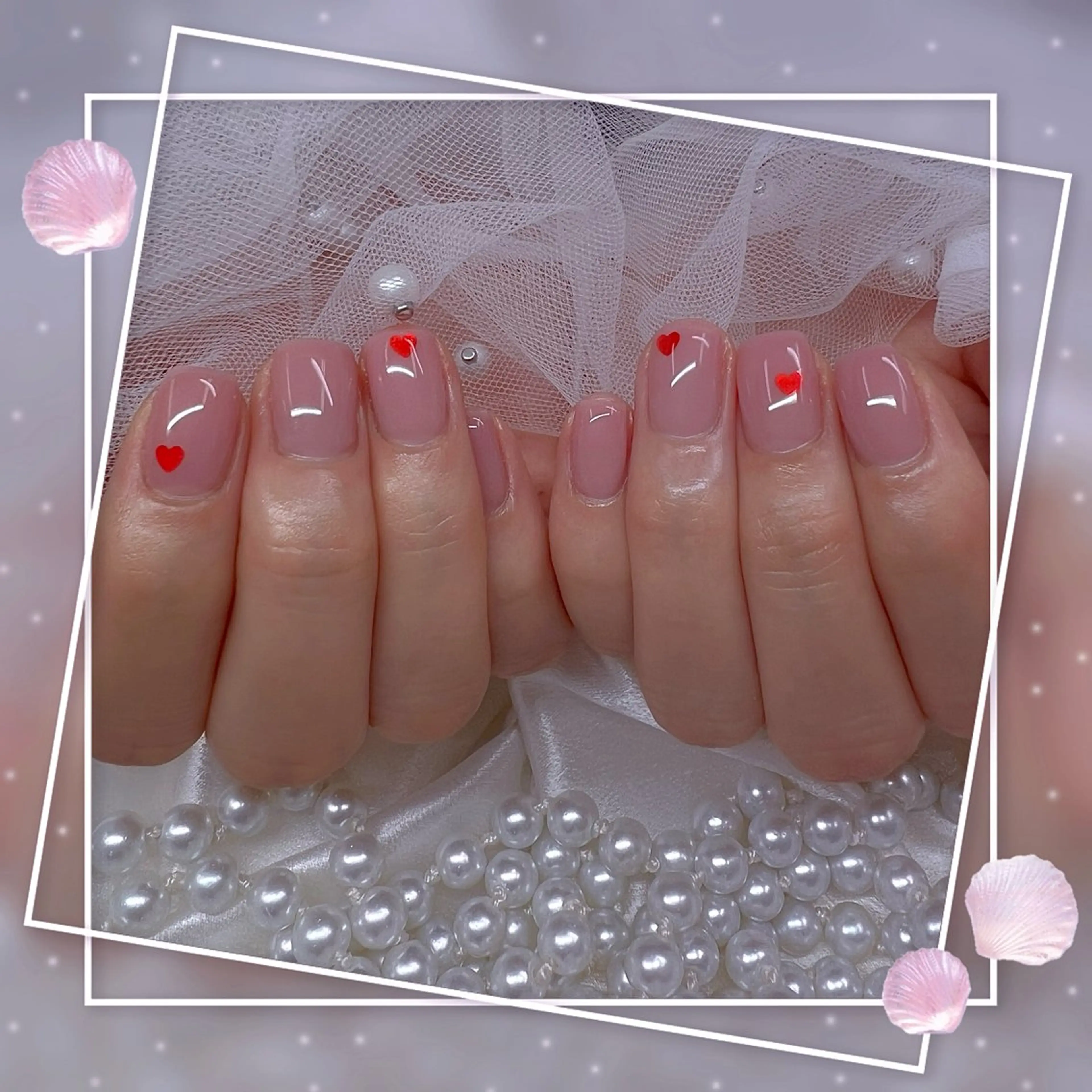 ネイル チークネイル フレンチネイル ガーリー グラデーション マグネットネイル ハンドネイル ハンドケア Chill Nailsalonのネイルデザイン