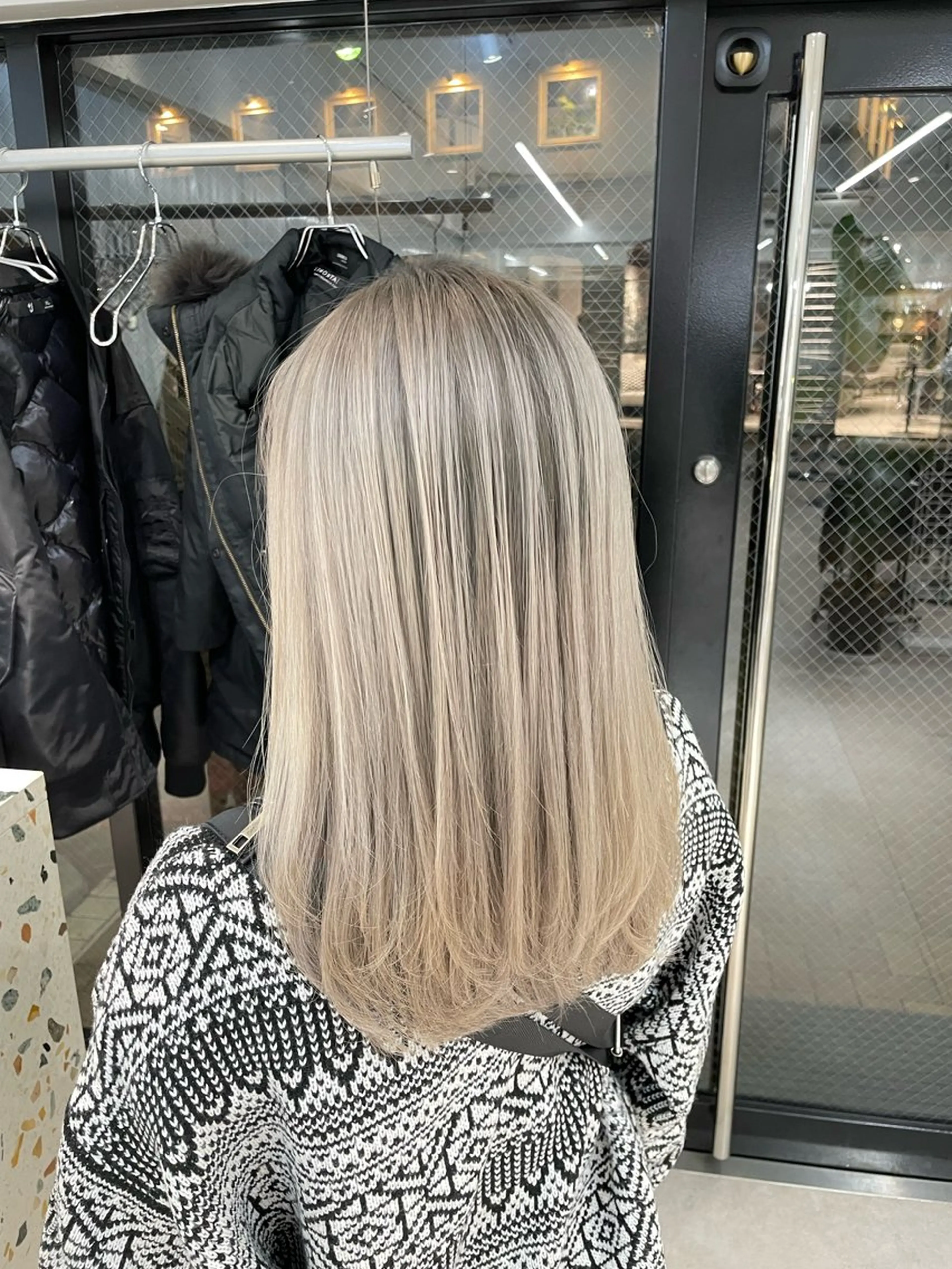 ロング カラー フェード・メッシュ ハイトーン/fumaのヘアスタイル