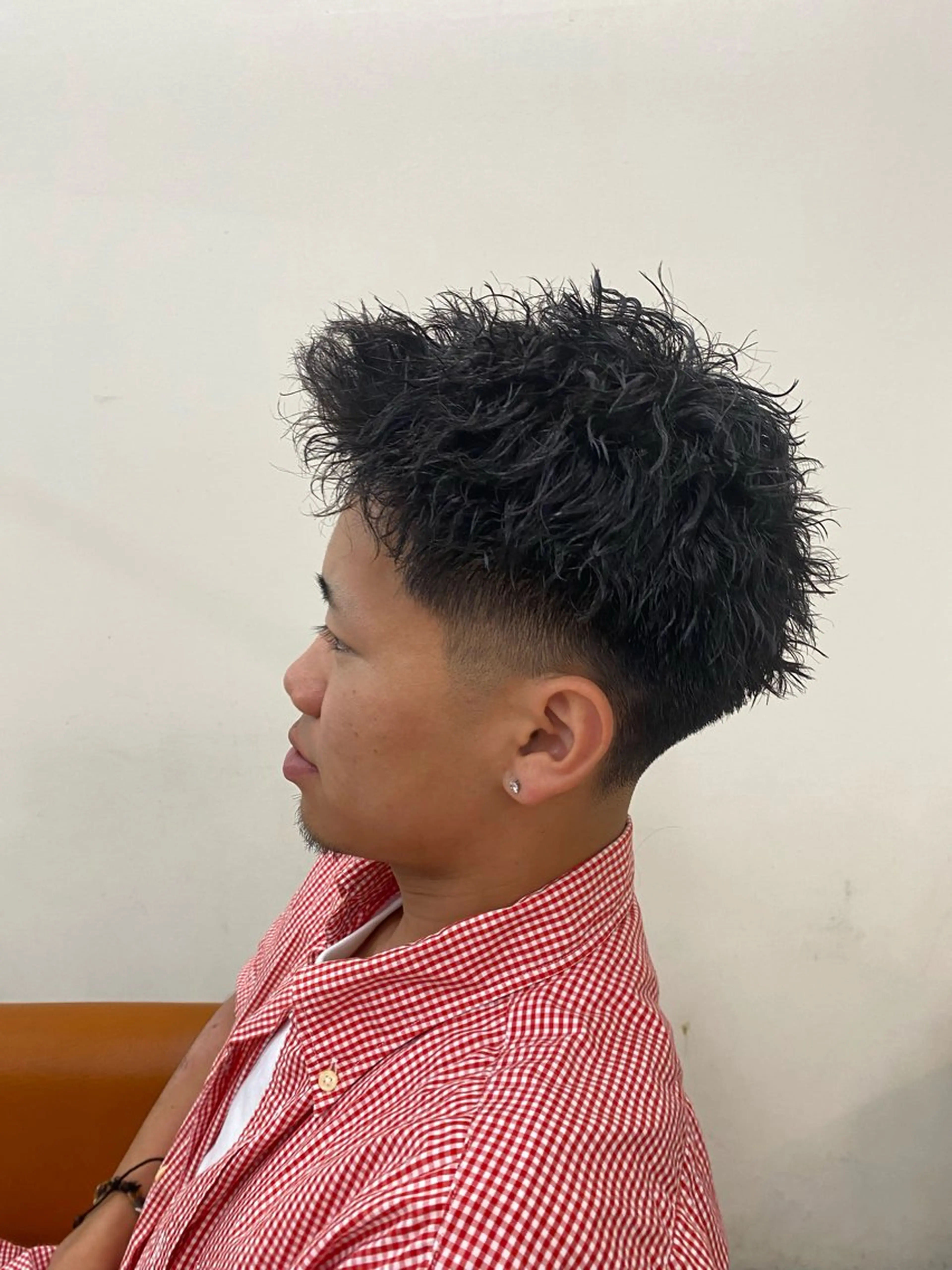 ショート カット パーマ 茶屋町メンズサロン 小野湧翔のヘアスタイル