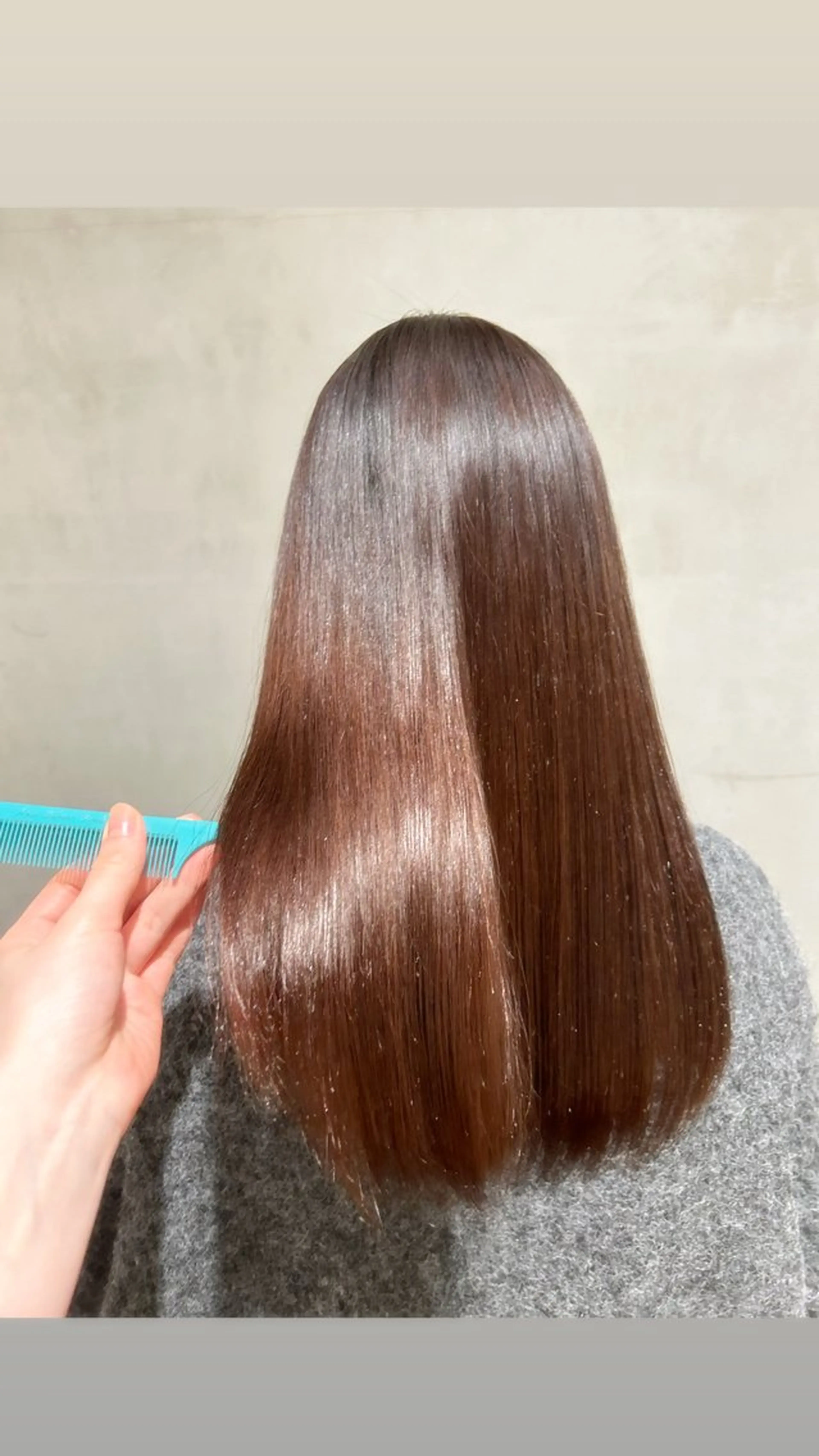 ロング 縮毛矯正 タナカ カナ🫧のヘアスタイル