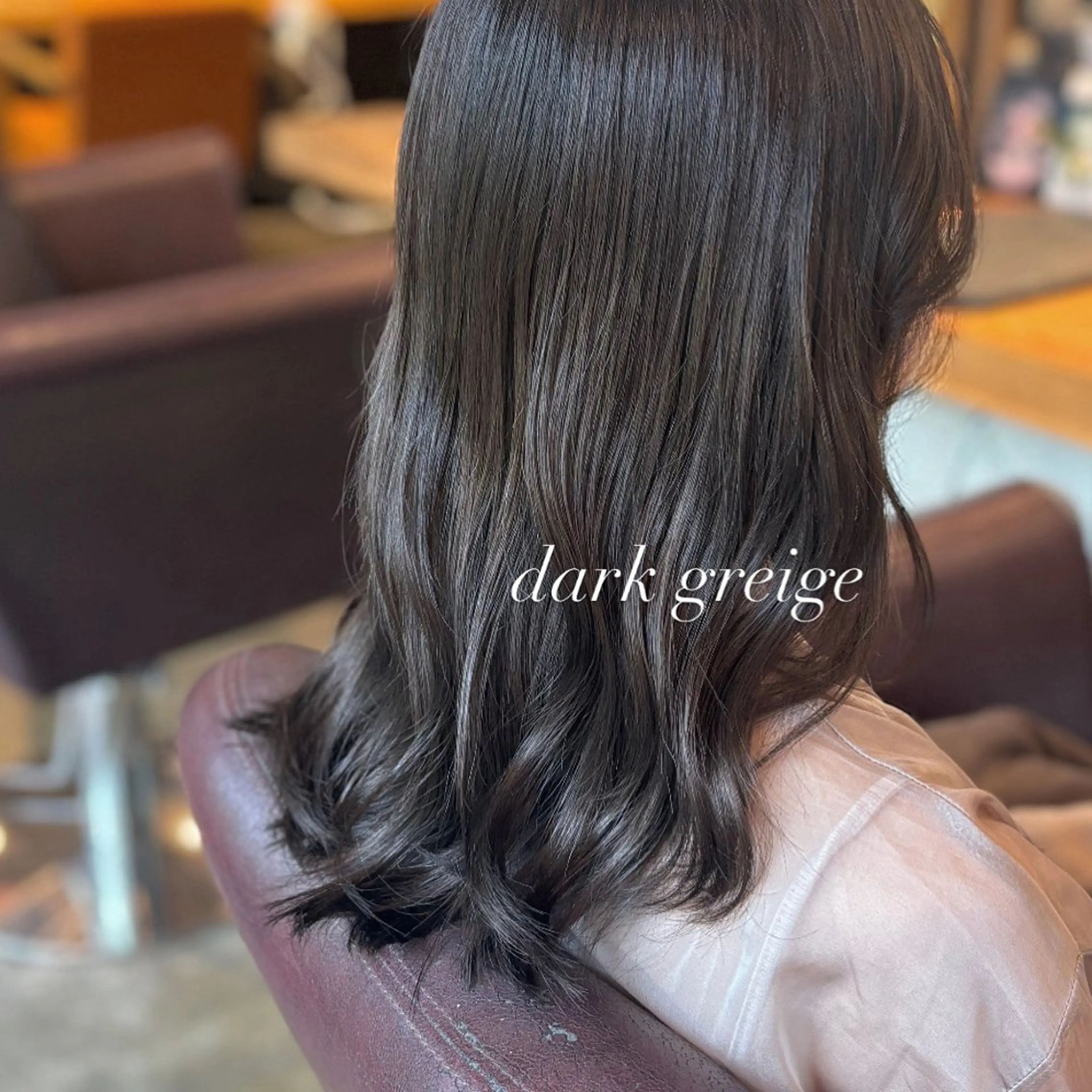 セミロング カラー 髪質改善カラー ブラウン🤎YUMEのヘアスタイル