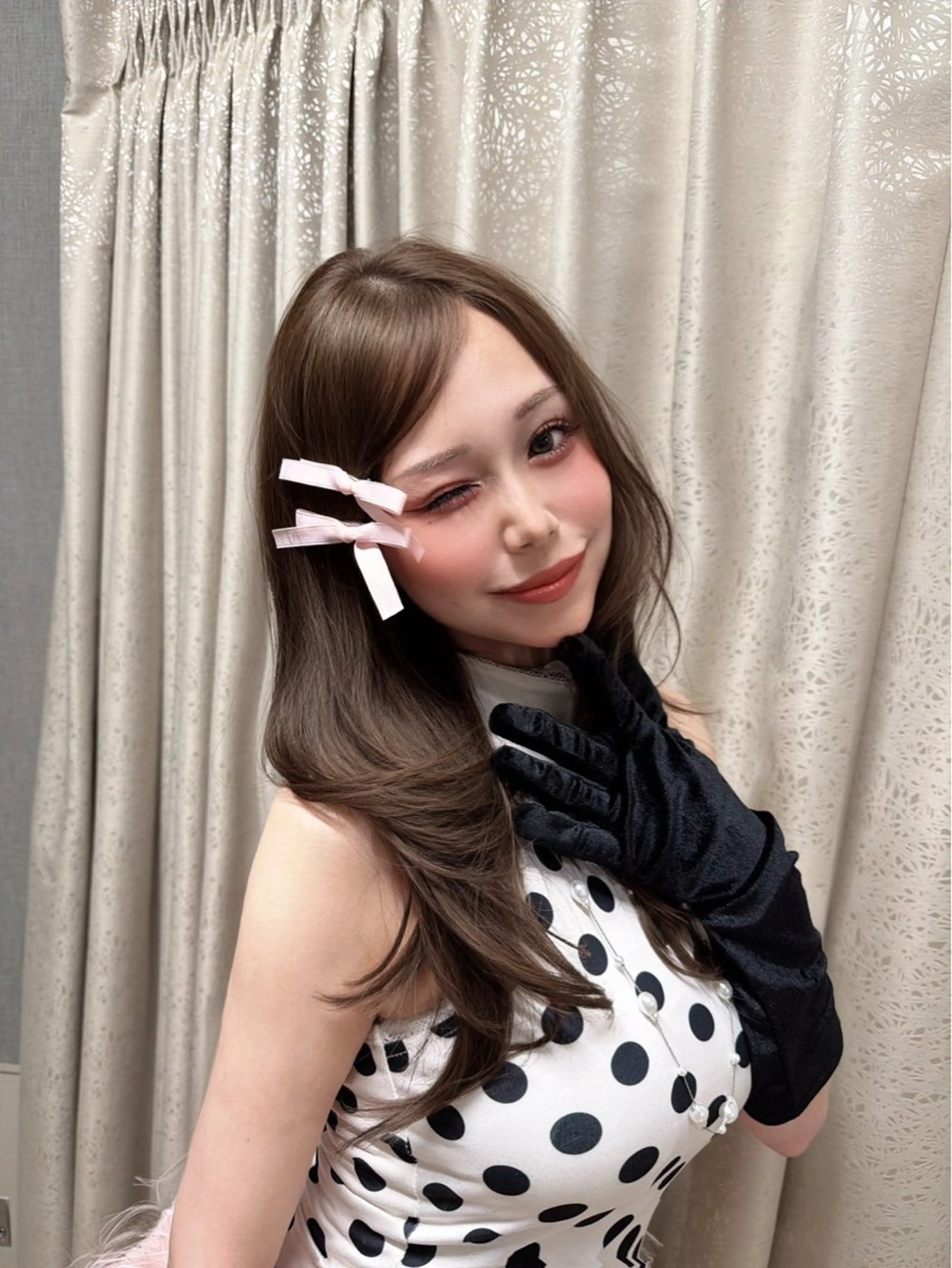 セミロング カラー ヘアカラー トリートメント ヘアセット 韓国ヘア/レイヤー Londエレンのヘアスタイル