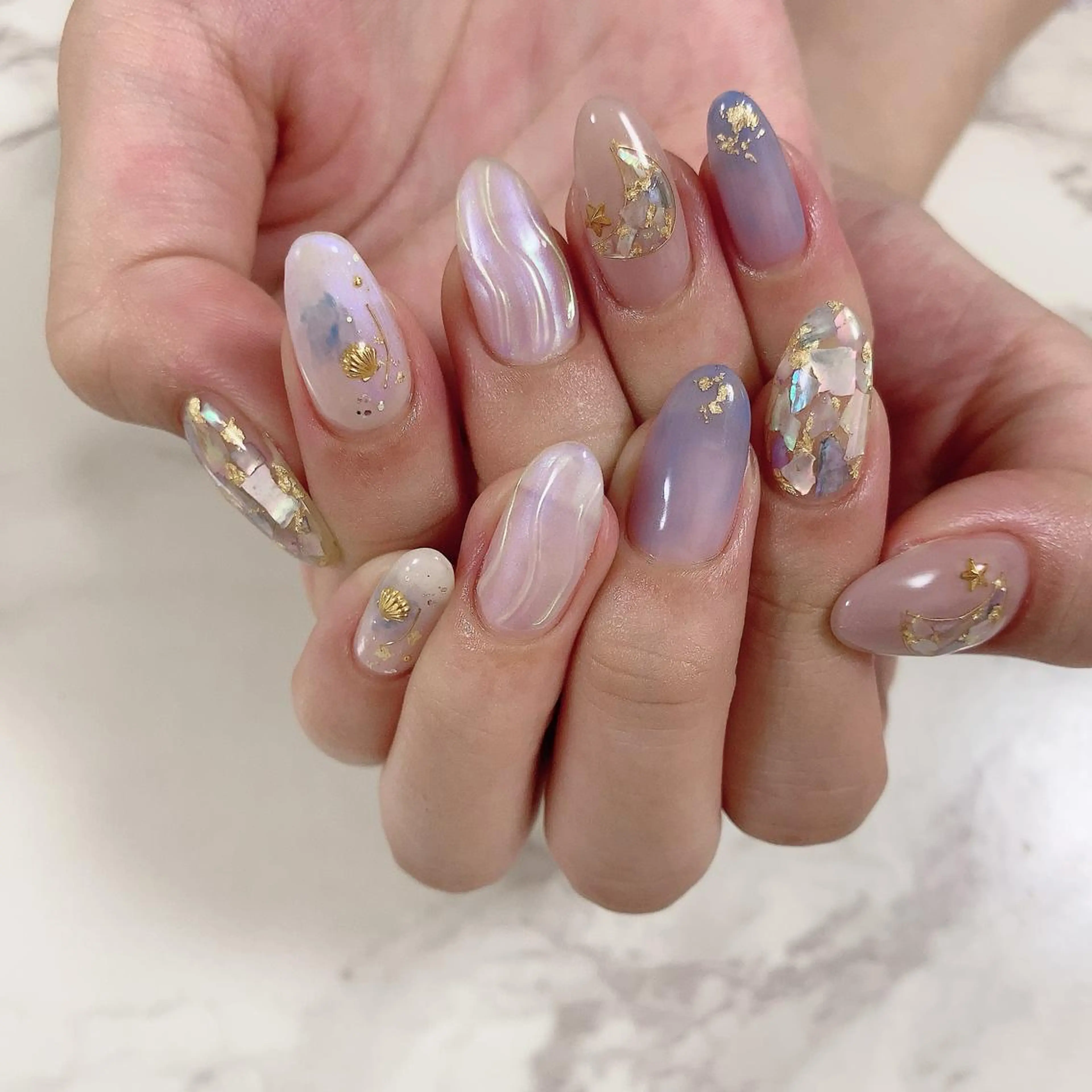 ネイル ミラーネイル SOL NAILのネイルデザイン