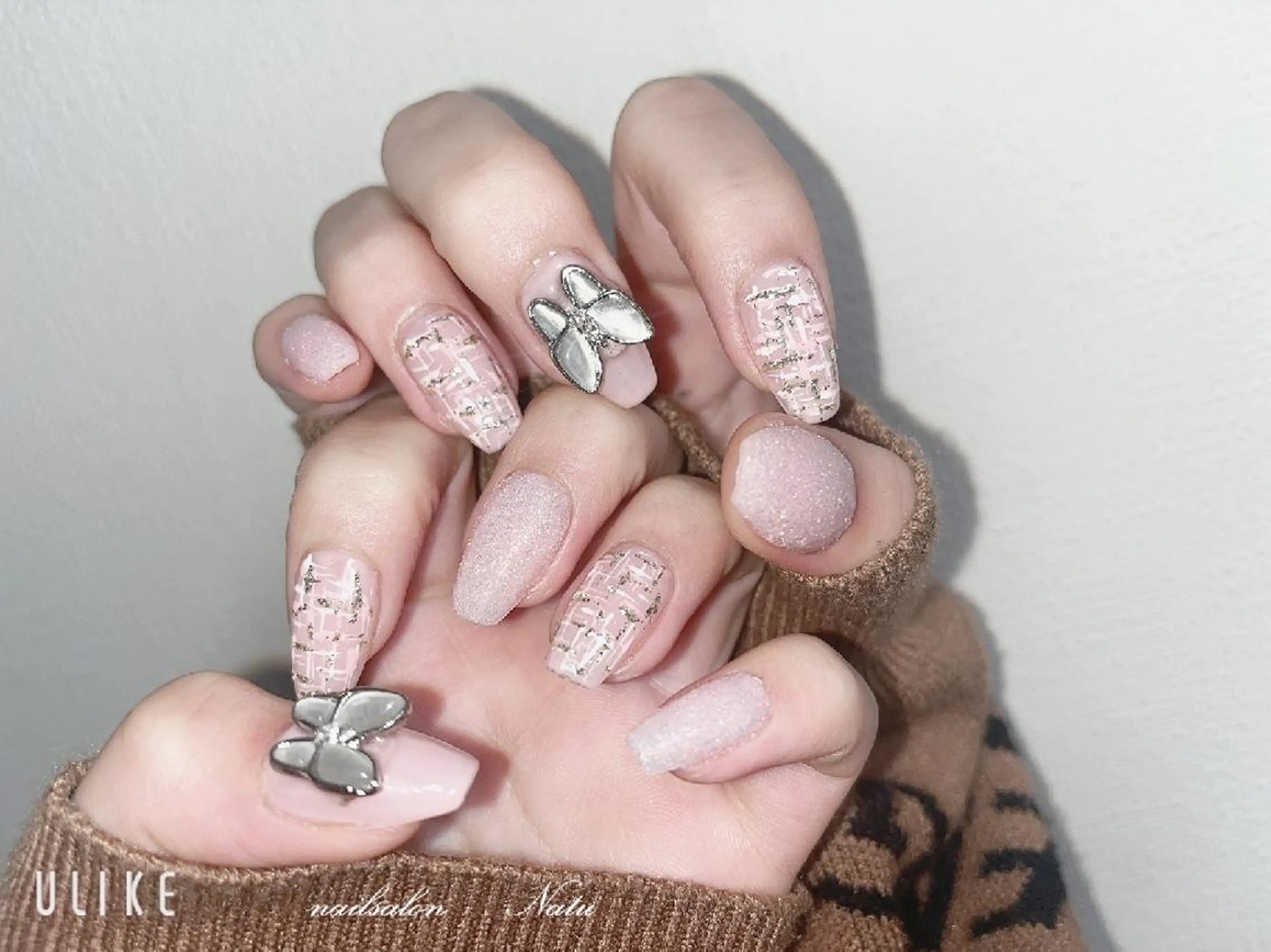 ネイル ツイードネイル nailsalon　 Natuのネイルデザイン