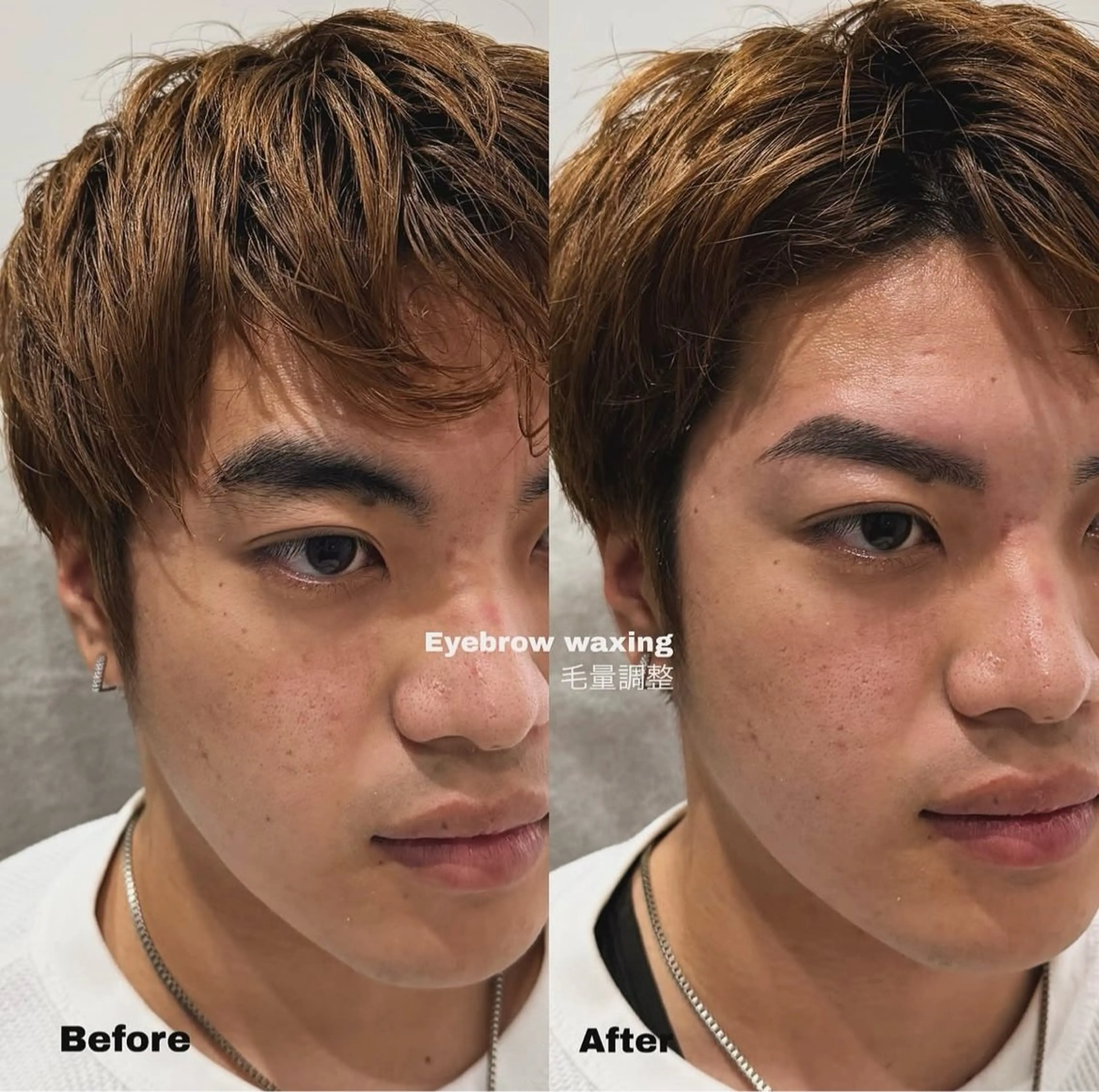 メンズ アイブロウ ワックス脱毛 安済 ひとみの眉毛・アイブロウイメージ