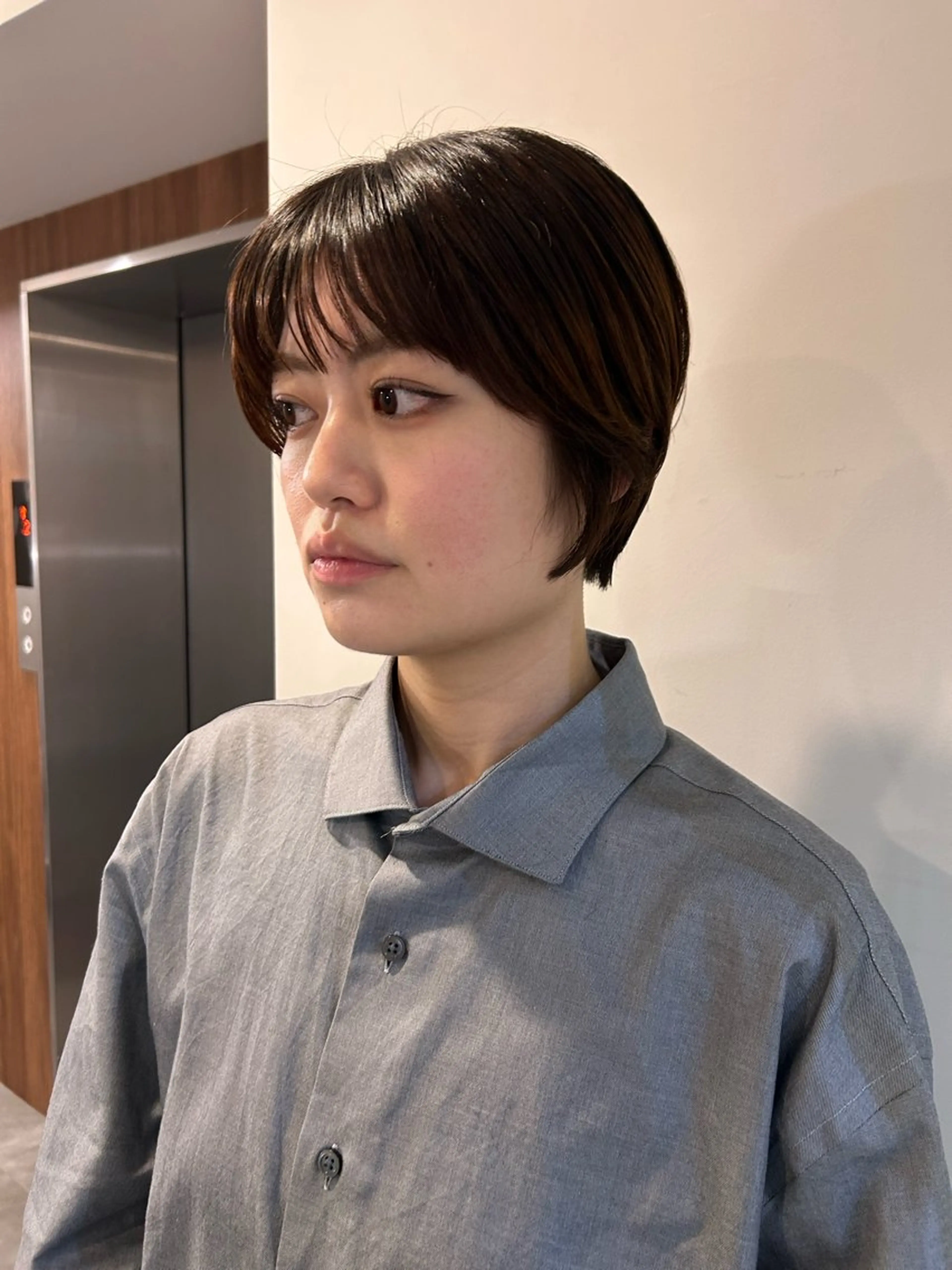 ショート 伸ばしかけ ショートヘア カット トリートメント 似合わせカット/新宿 /みづき🐏のヘアスタイル