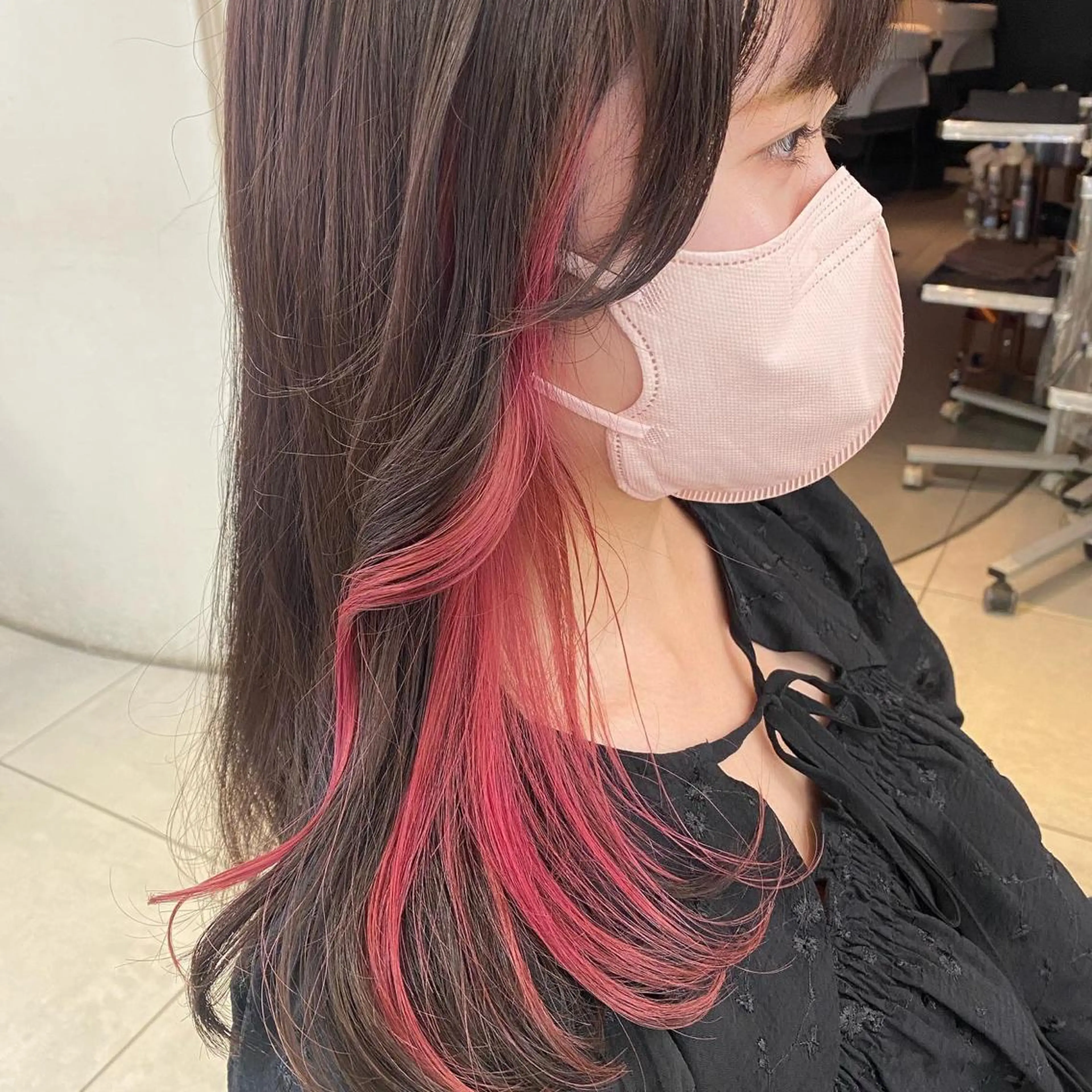 カラー ヘアカラー ゆるふわパーマ🌼 アレンジ🌼リョウカのヘアスタイル