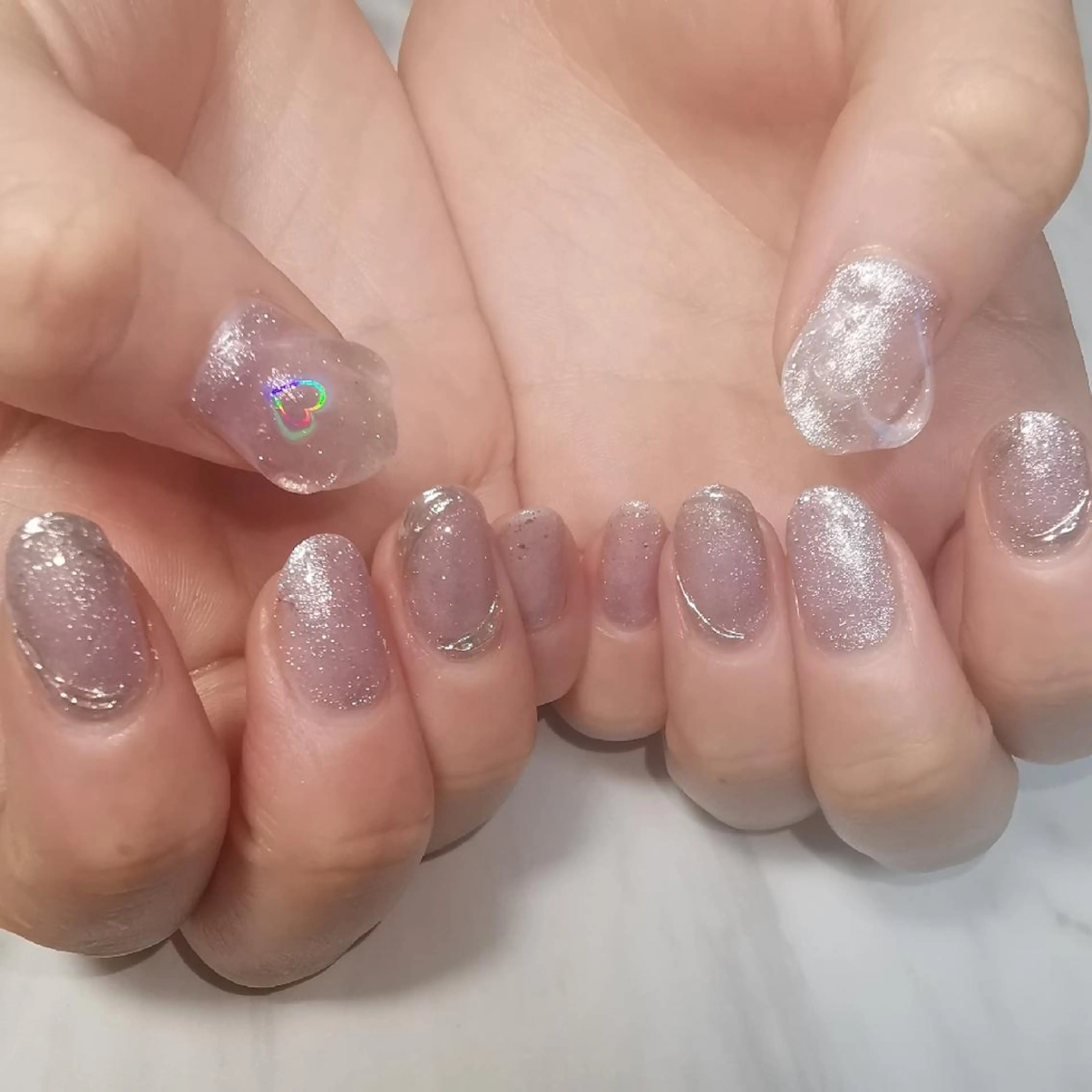 ネイル ハート ハンドネイル reve あやののネイルデザイン