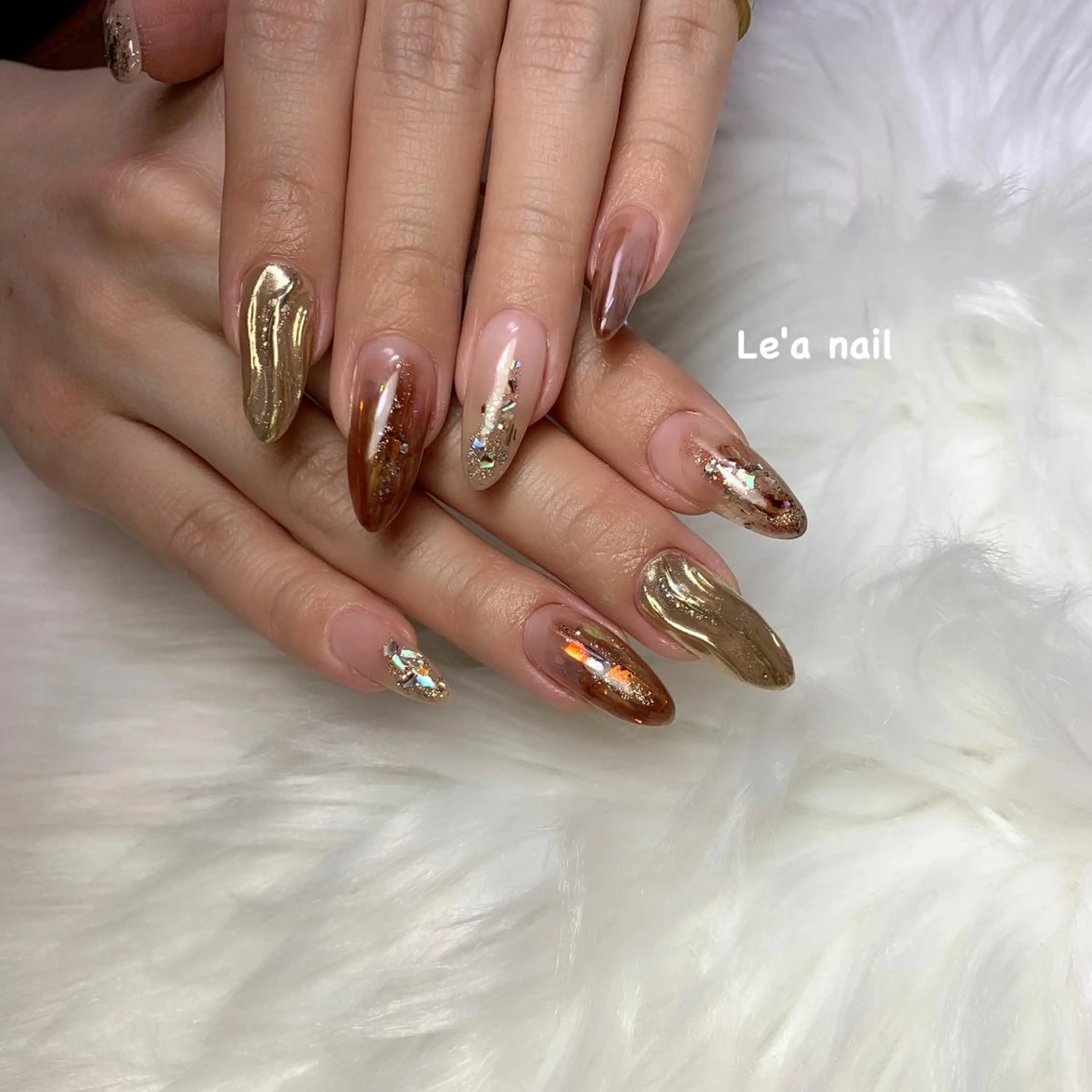 ネイル ニュアンスネイル 'mm  (ミリ) ＭＡＮＡＭＩのネイルデザイン