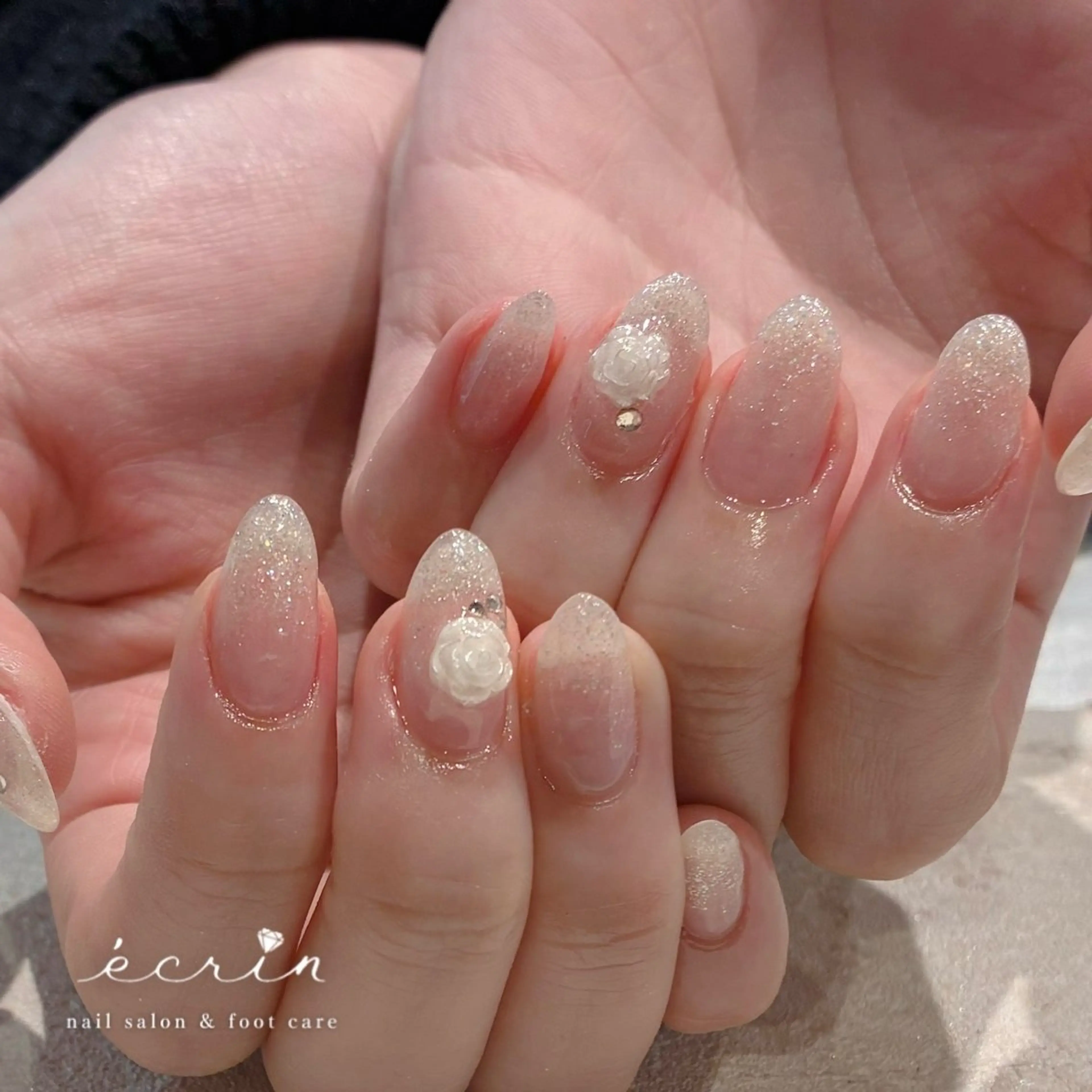 ネイル グラデーション ラメ(グリッター) ラメグラデーション ecrinエクラン kana🌺のネイルデザイン