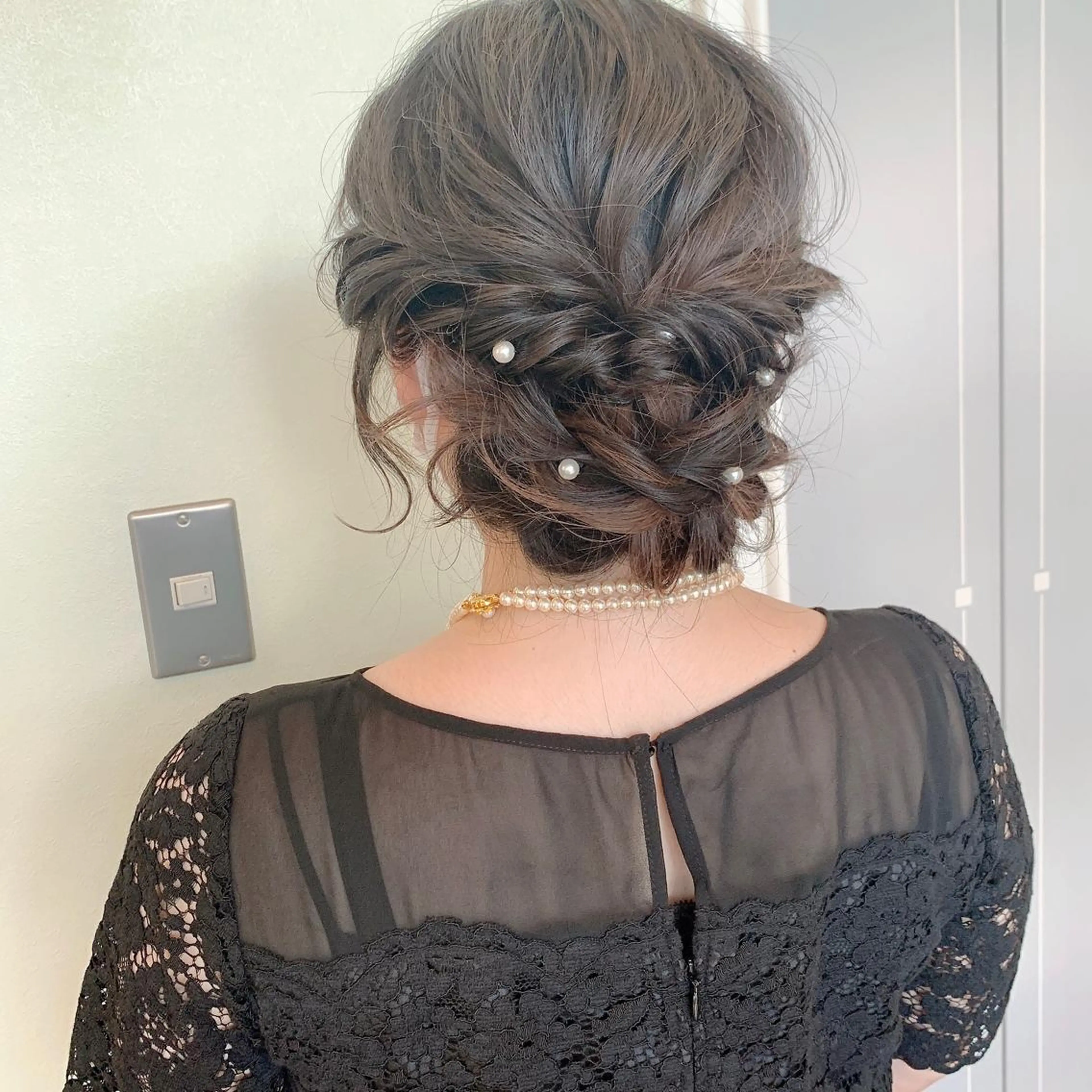 セミロング ヘアセット NUMBER_ ユイナのヘアスタイル