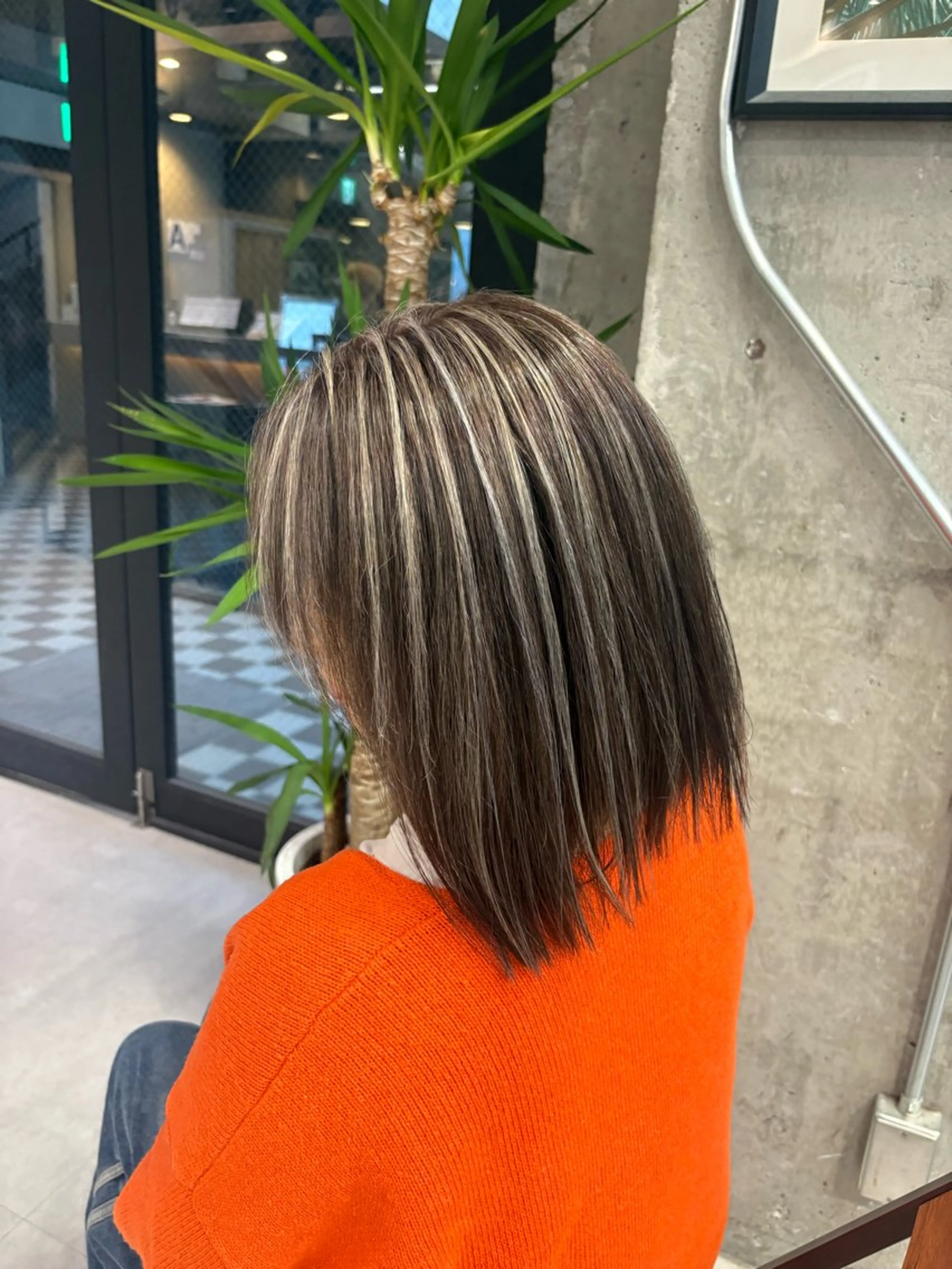 ミディアム カラー ヘアカラー ♡ハイライトカラー shinri♡のヘアスタイル