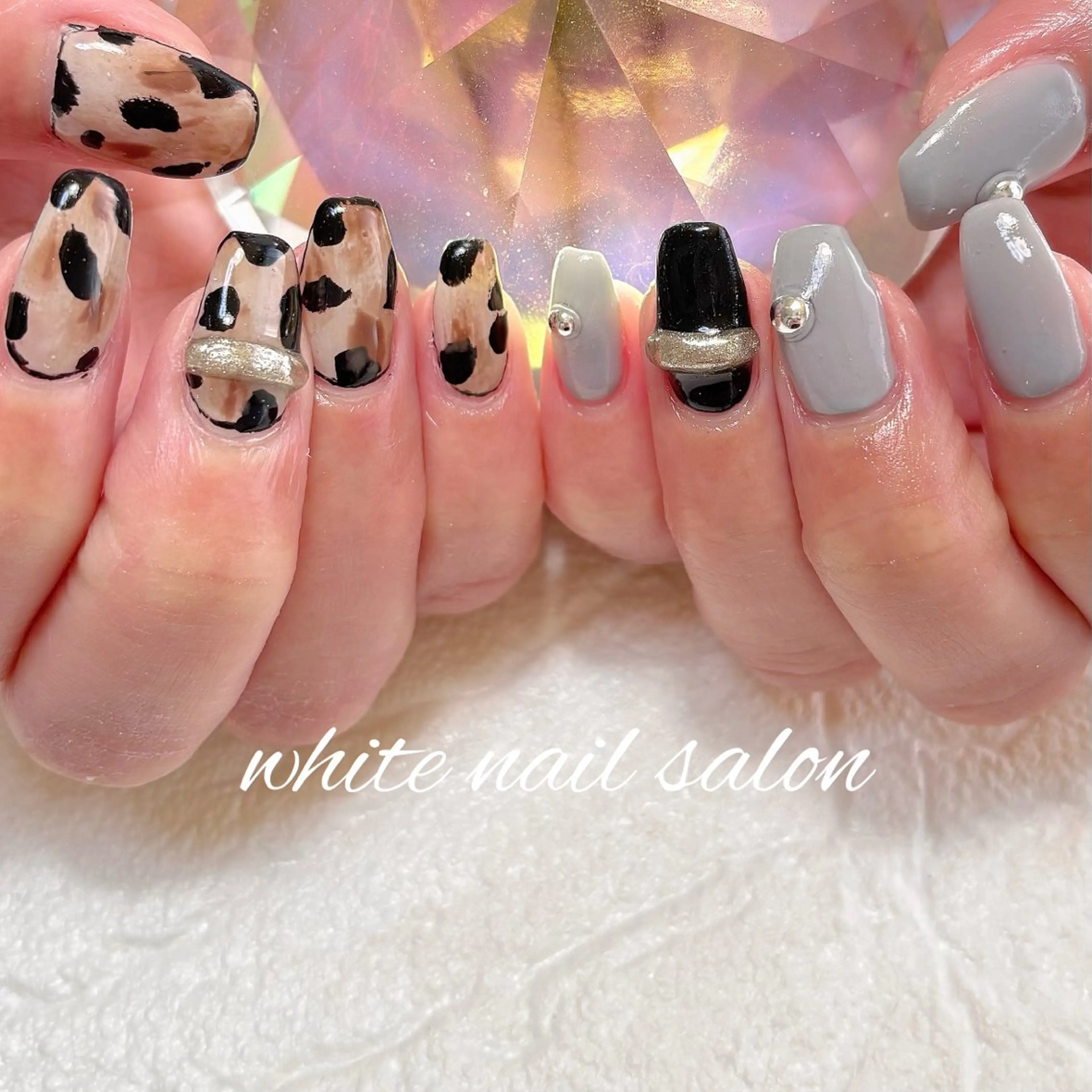 ネイル フットネイル ラメ(グリッター) 持ち込み ハンドネイル white nail salonのネイルデザイン