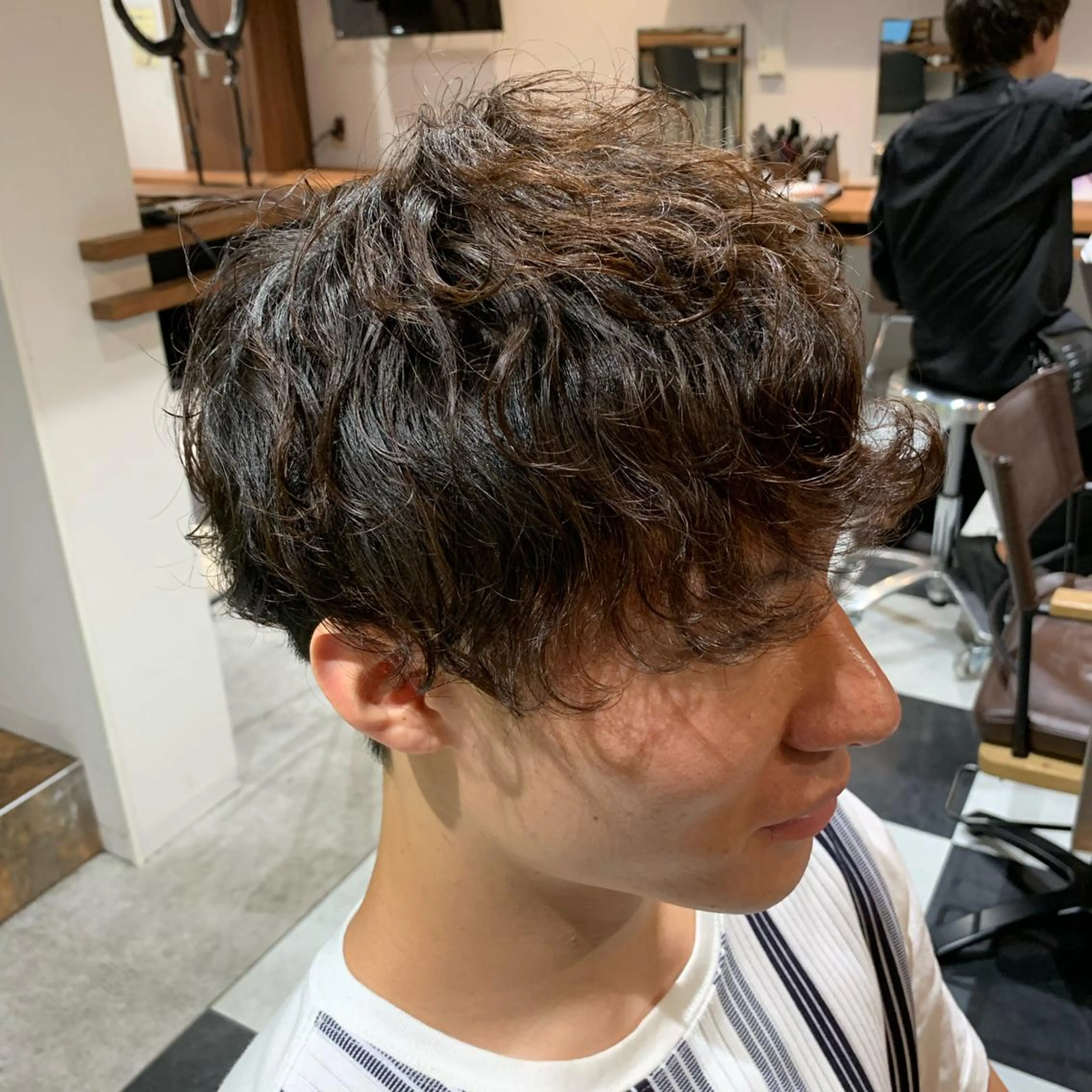 ミディアム 坪井 彰吾のヘアスタイル