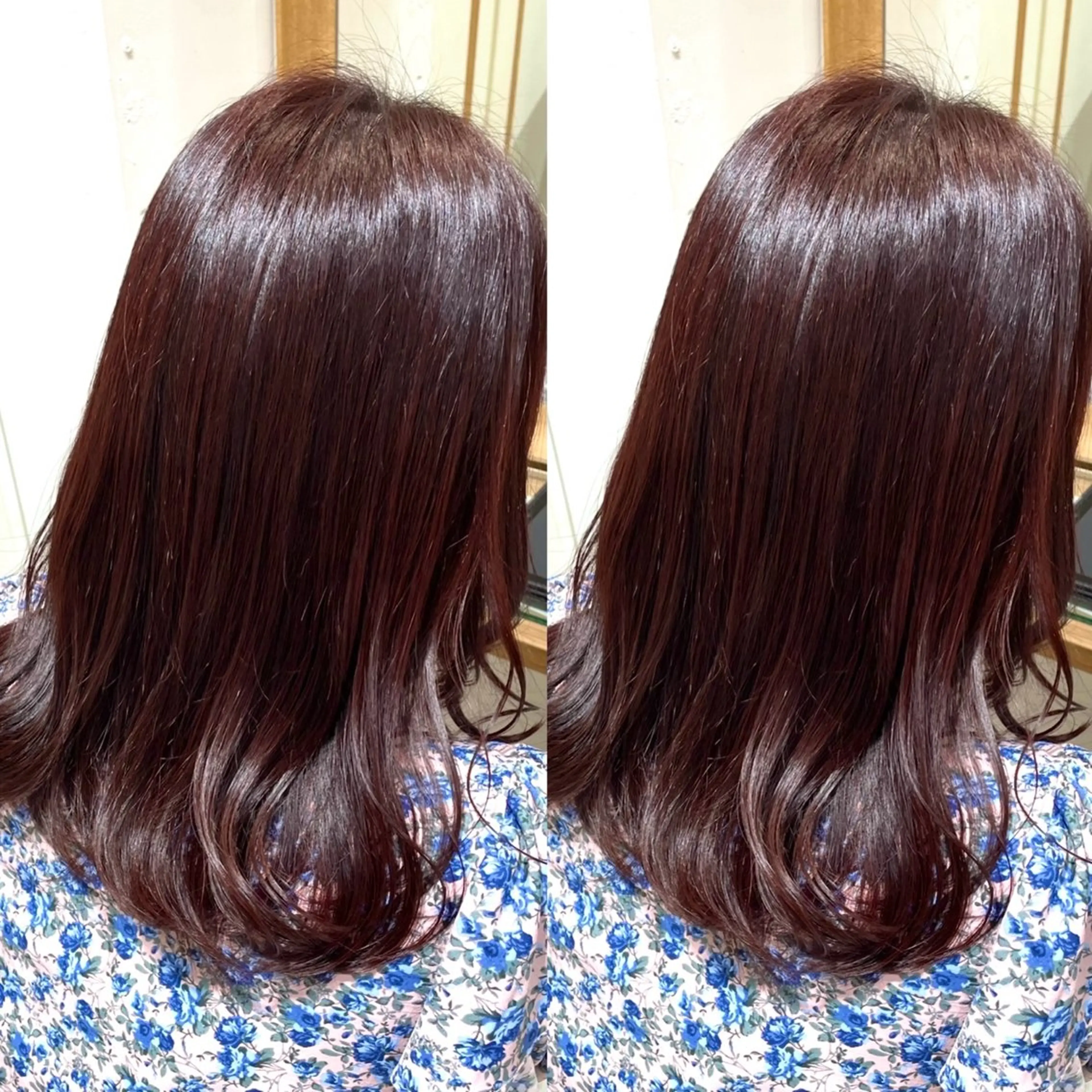 ミディアム カラー ブリーチ ブリーチなしカラー ヘアカラー トリートメント 髪質改善矯正/カラー /吉祥寺 mariのヘアスタイル