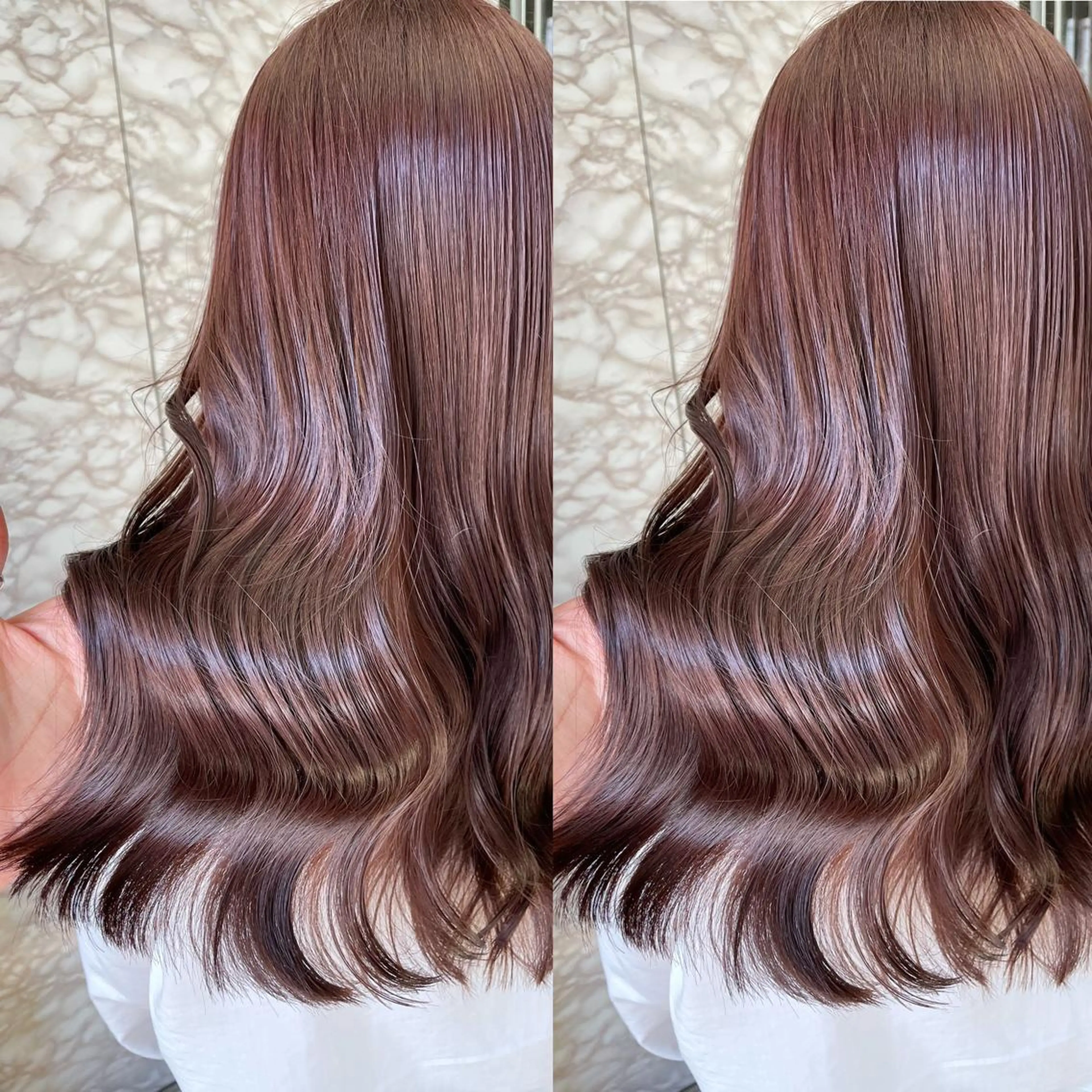 セミロング カラー 韓国レイヤー/ツヤ髪 🤍kosuke🤍のヘアスタイル