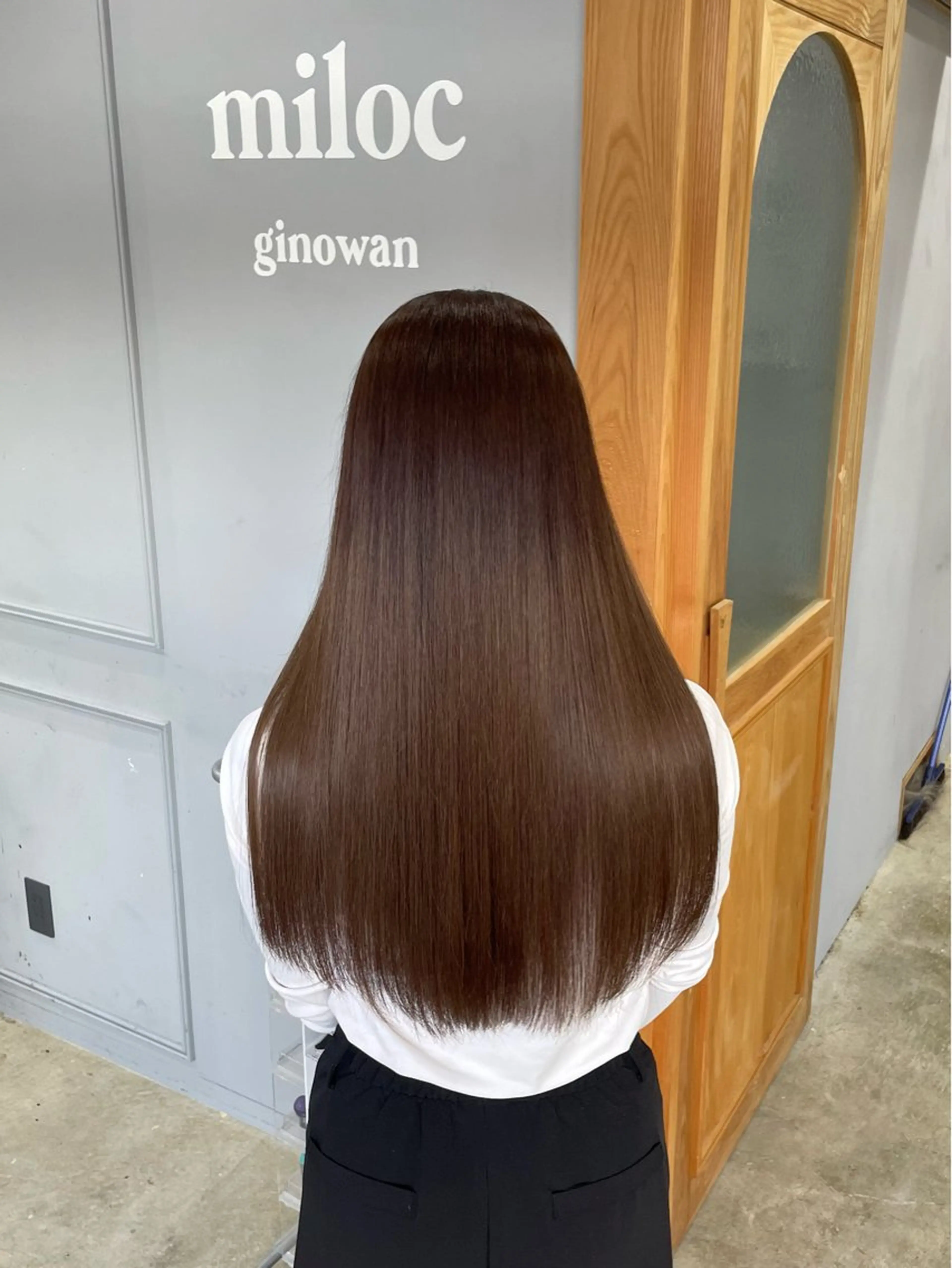 ロング カラー ヘアカラー トリートメント miloc himekaのヘアスタイル