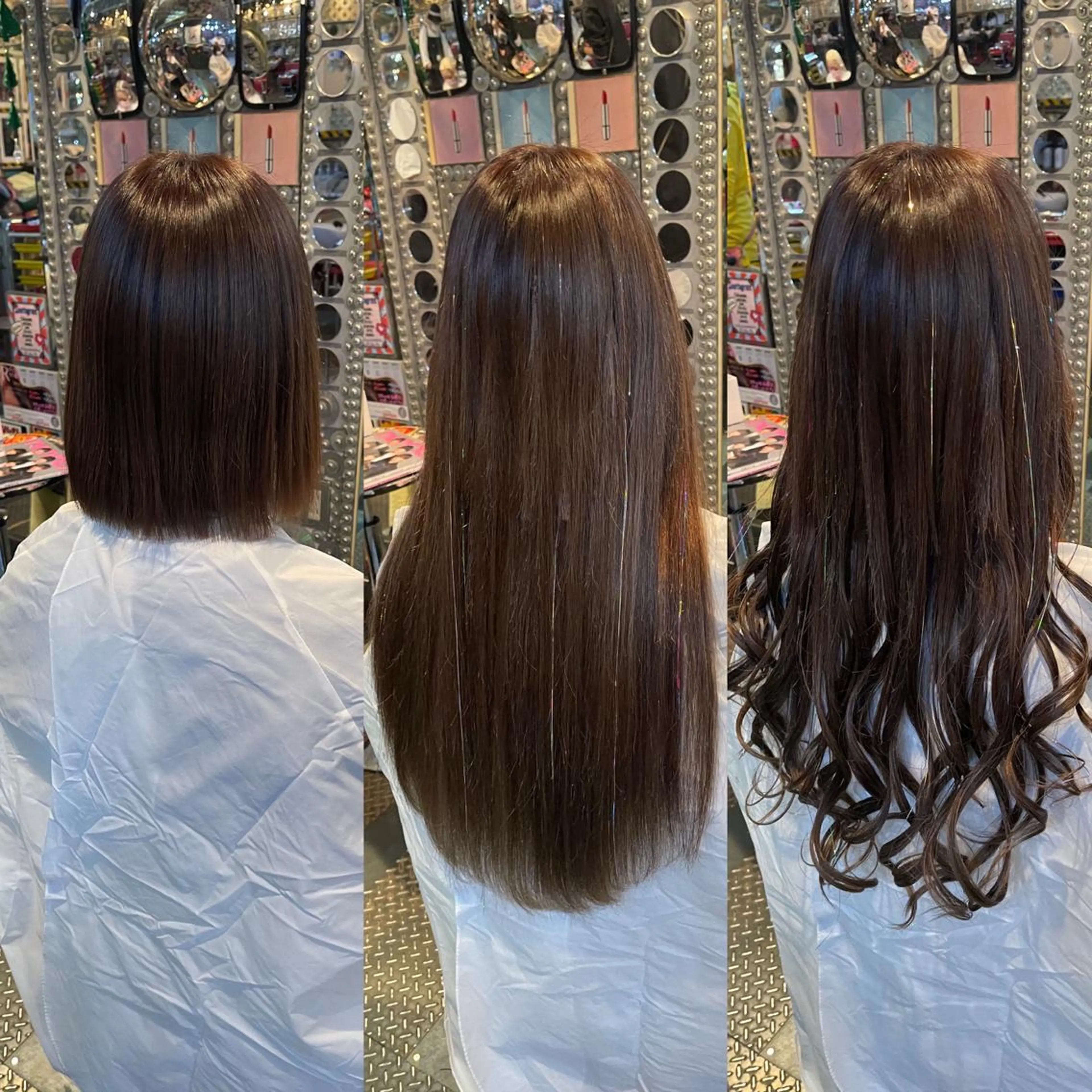 ロング カラー ヘアアレンジ 編み込みエクステ エクステ 🌈派手髪エクステ ブレイズ🌈ひろとのヘアスタイル