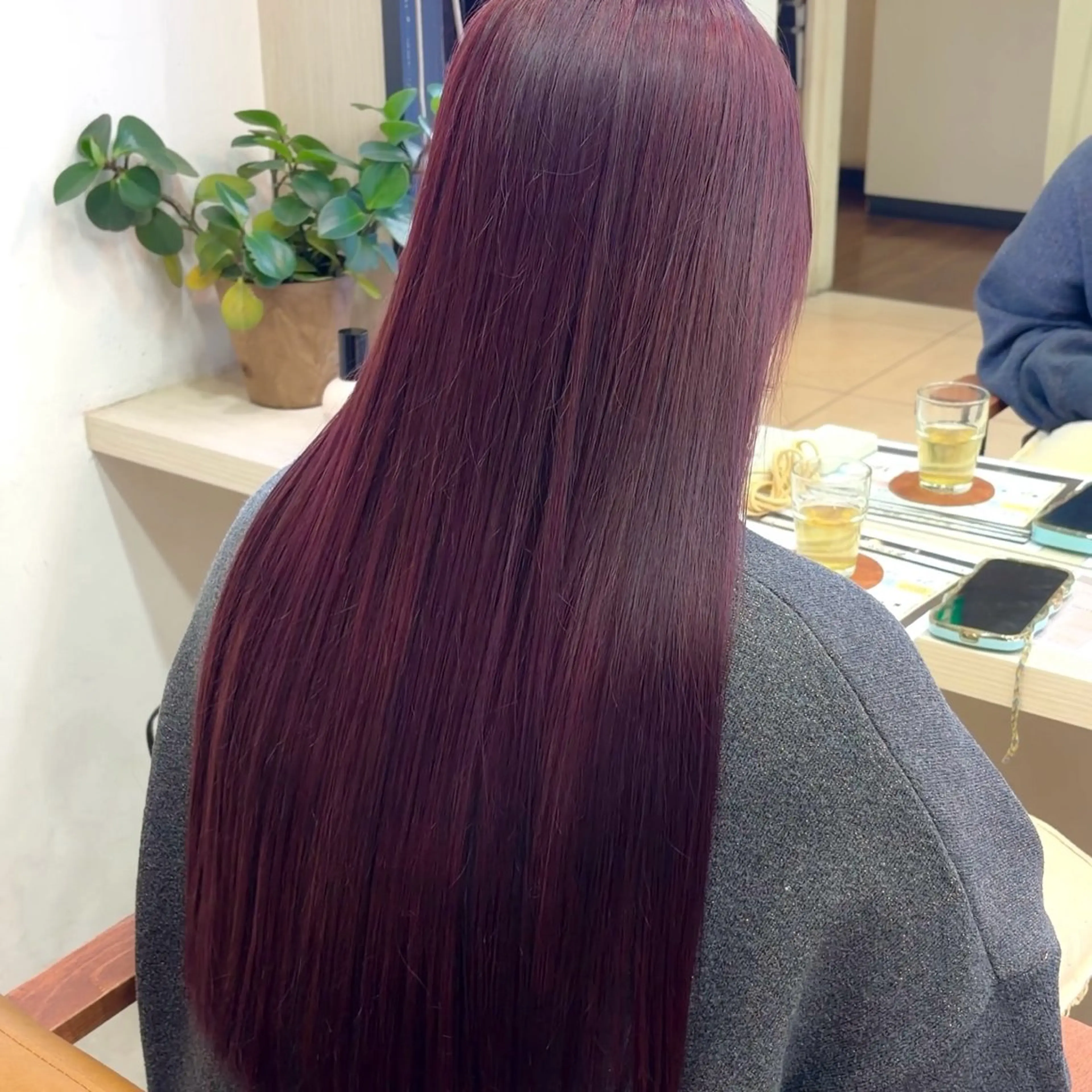 ロング カラー ヘアカラー 横浜パーマ🌐メンズ 暖色カラーもえかのヘアスタイル