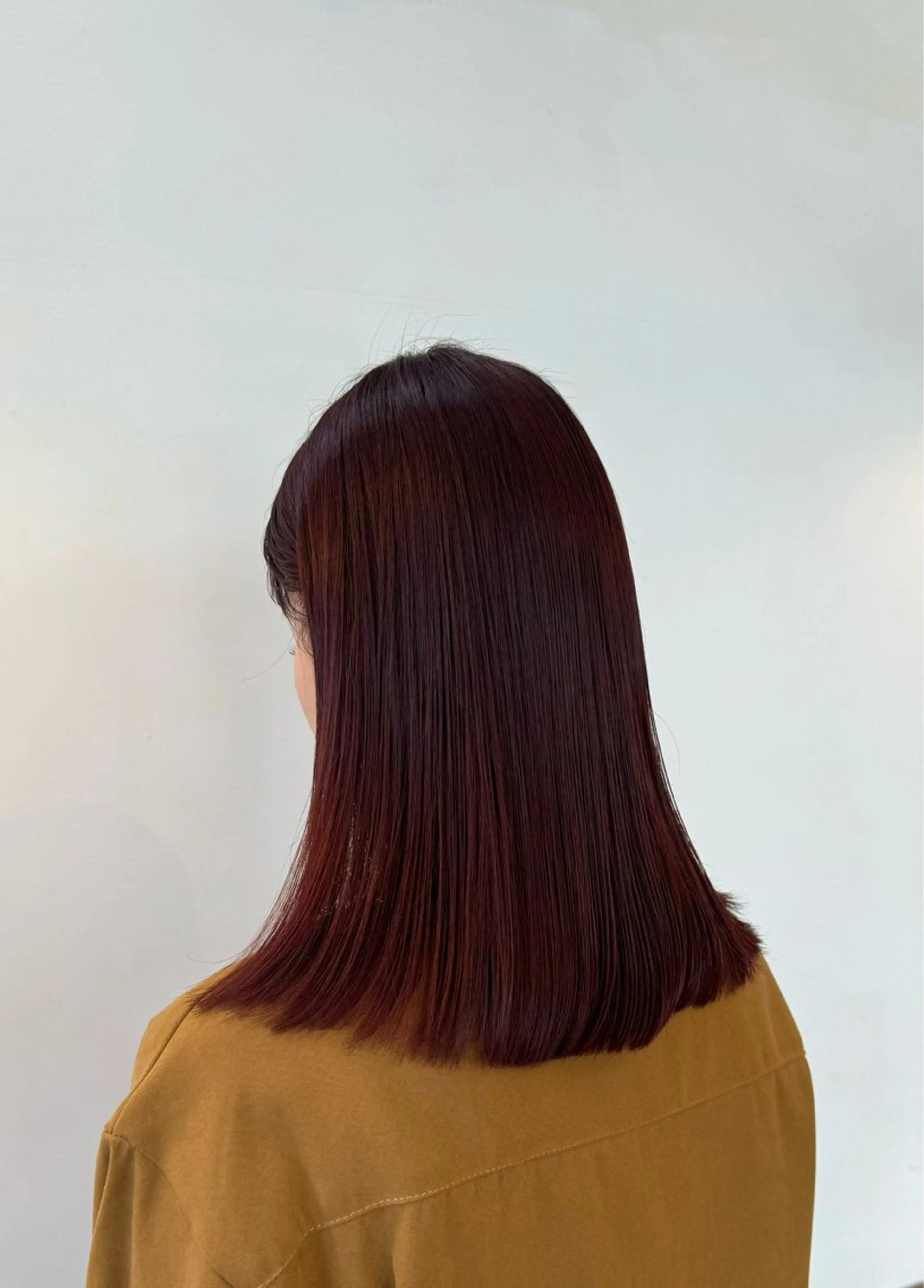 ミディアム カラー ブリーチ 似合わせカット‪// 鶴我万唯華のヘアスタイル