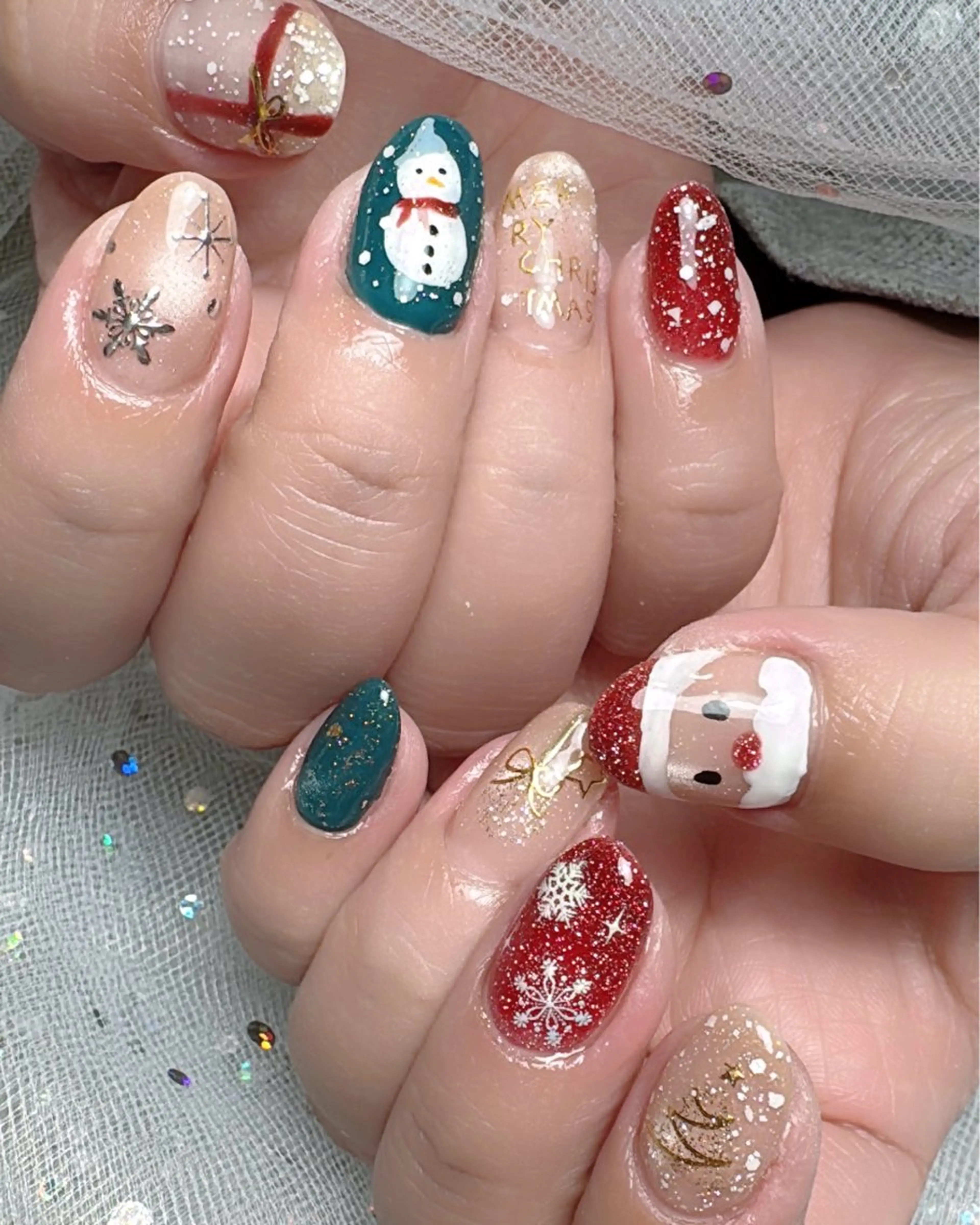 ネイル 冬ネイル クリスマス ハンドネイル MATATABI. kumiのネイルデザイン