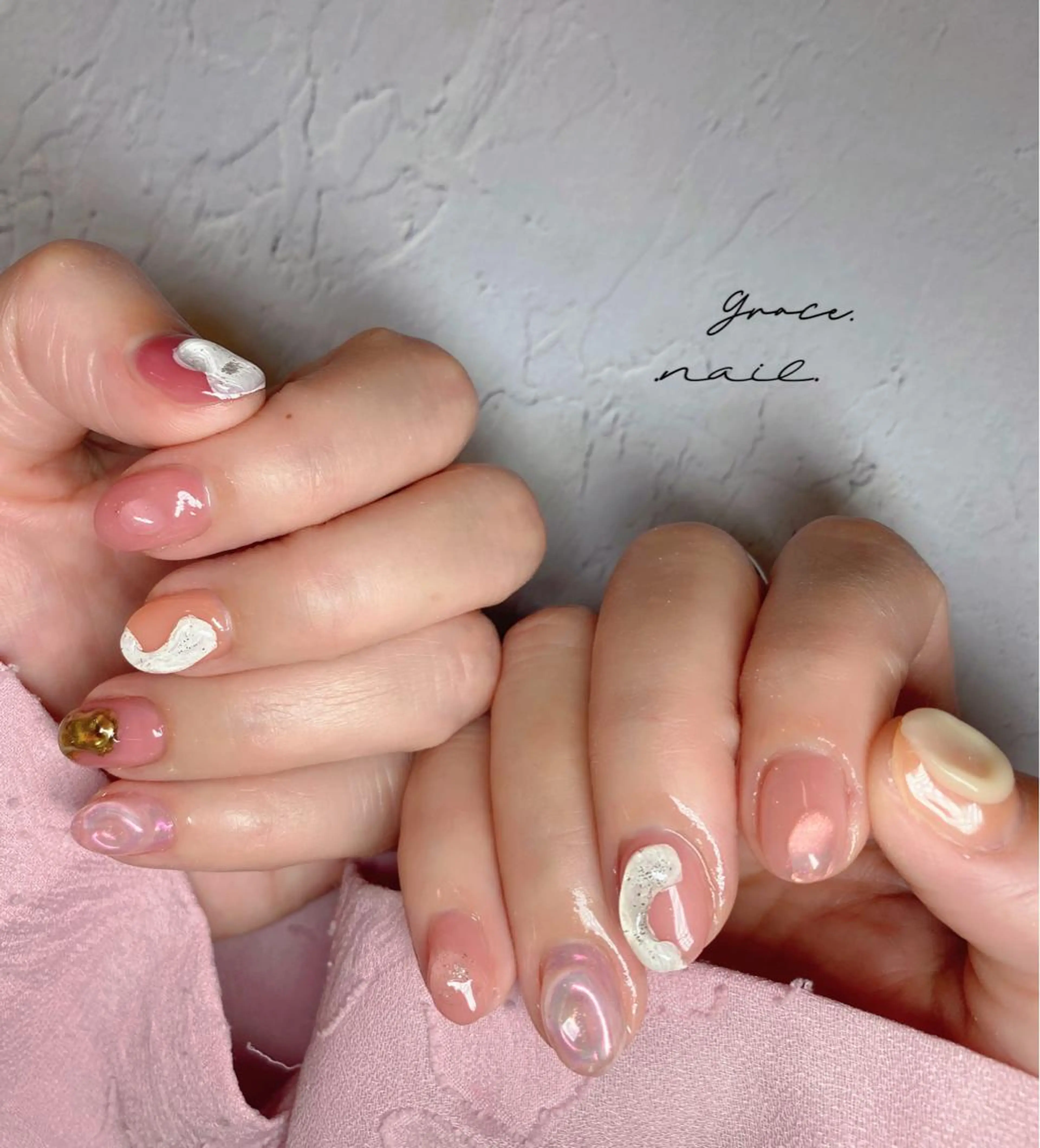 ネイル ハンドネイル ☆*｡Grace Nail｡*☆のネイルデザイン