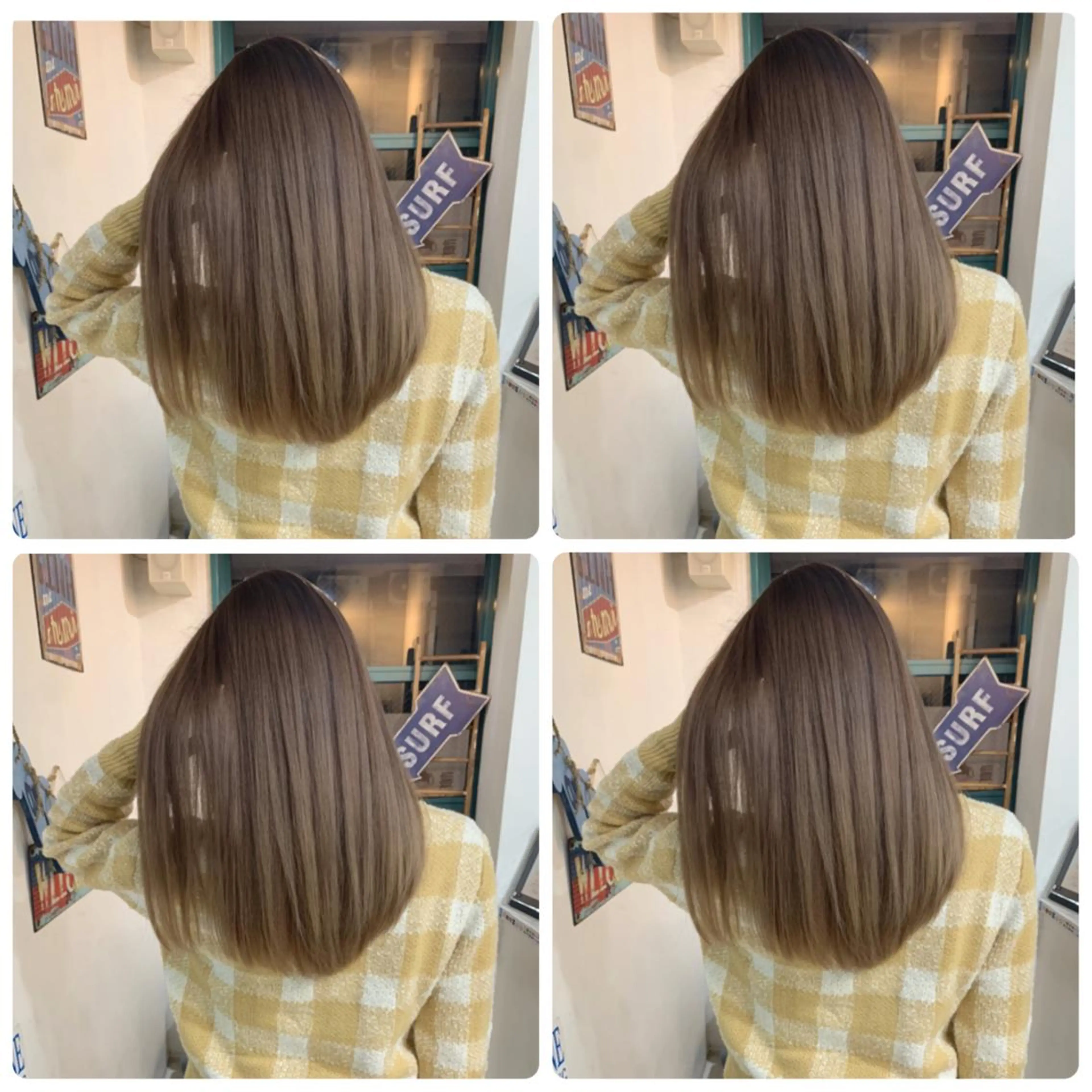 ロング カラー ヘアカラー トリートメント 京都大人女性ショート 徒歩1分/秋山のヘアスタイル