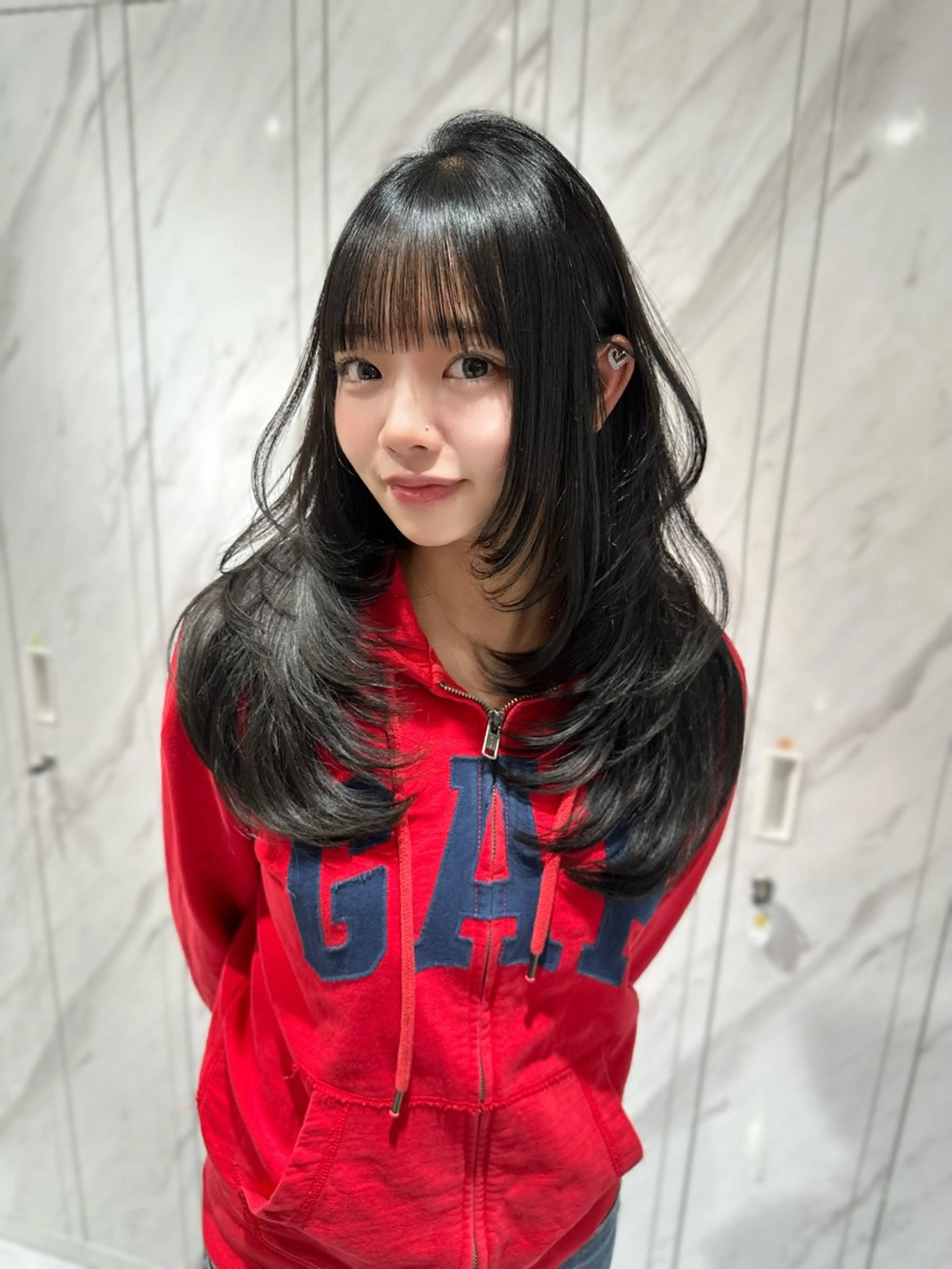 【艶髪💛✨】カット+カラー+髪質改善HERMESトリートメントの写真