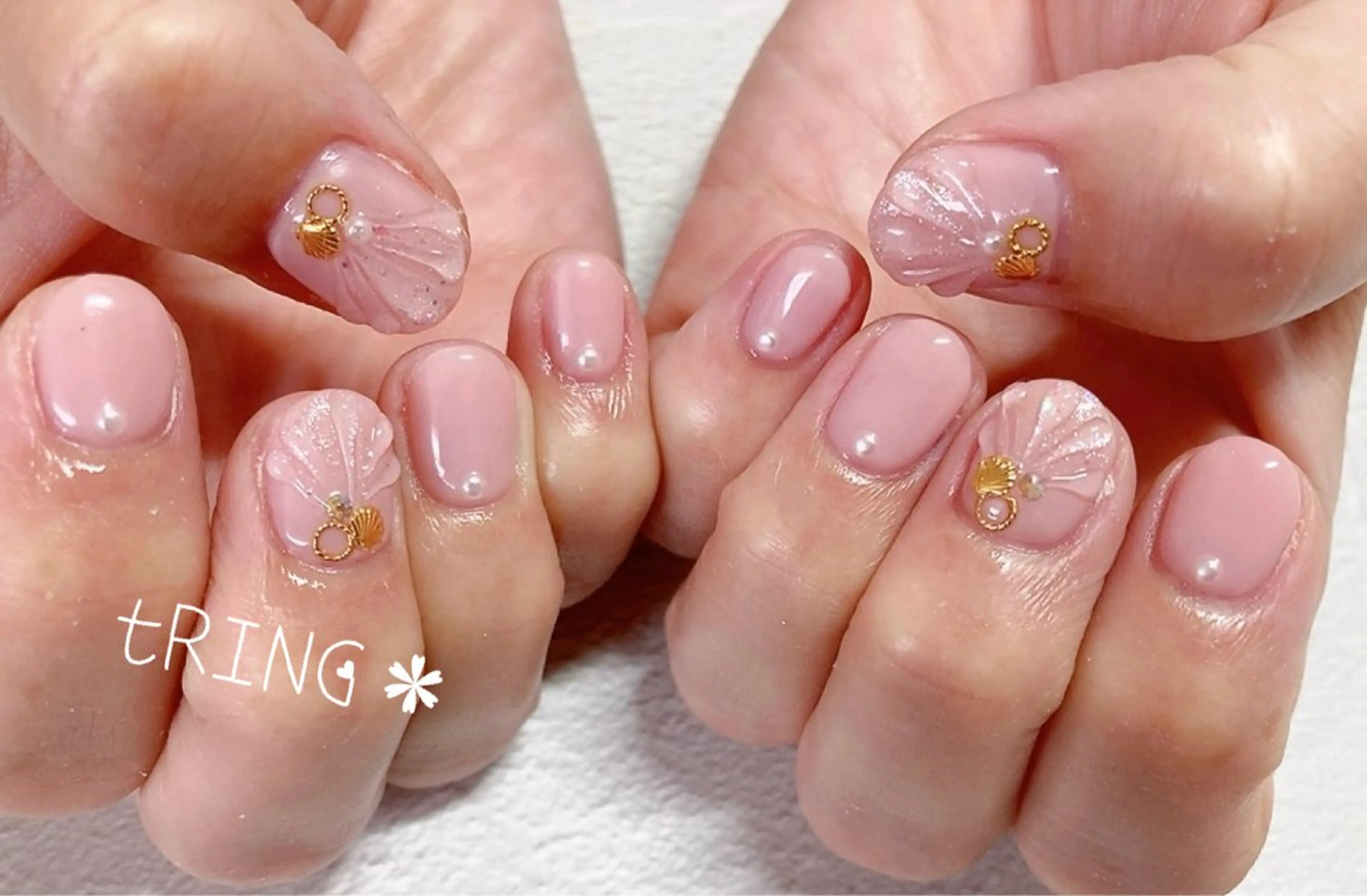 ネイル ハンドネイル tRING＊ しいの木台のネイルデザイン