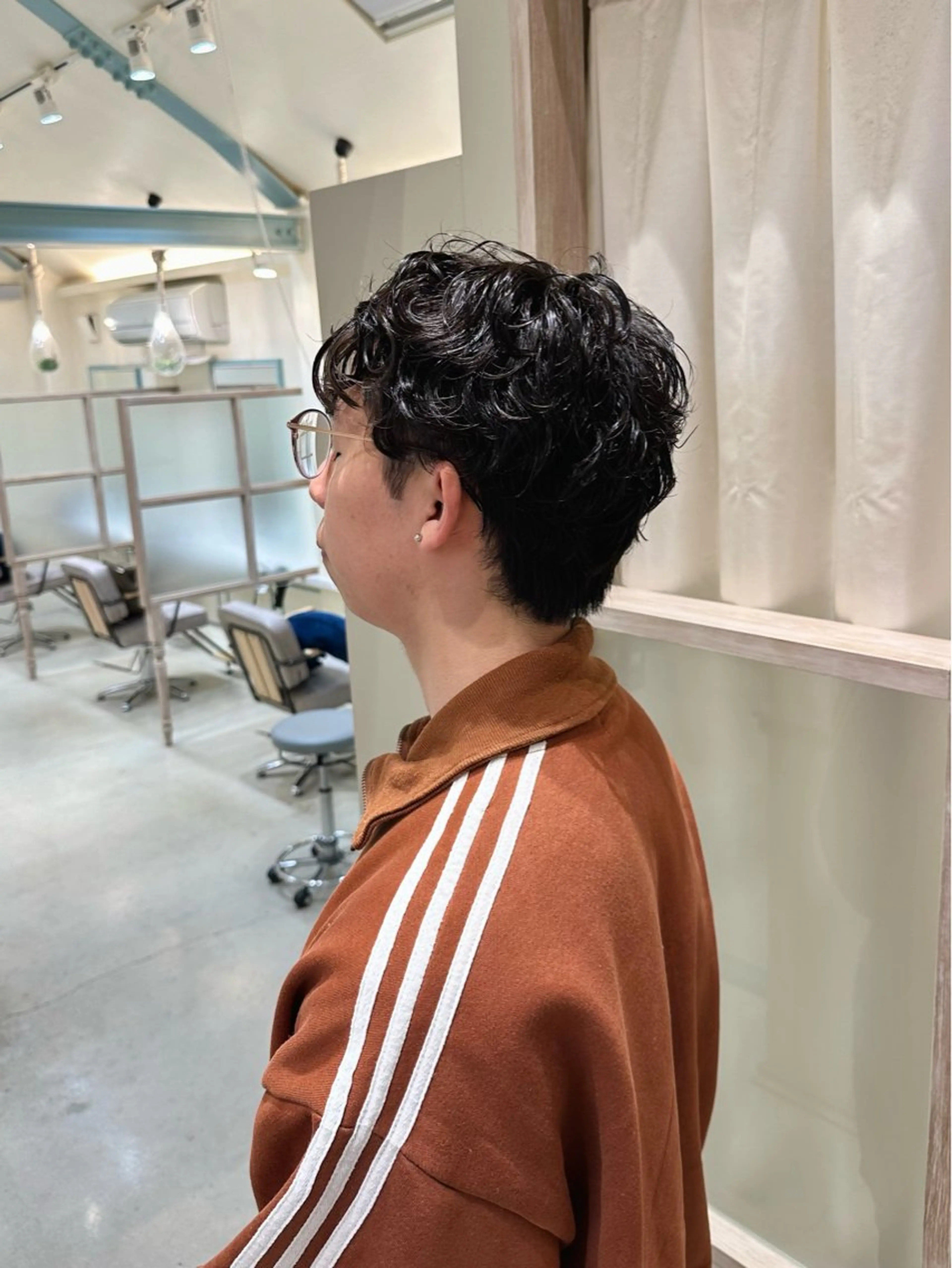 パーマ メンズ メンズパーマ カット パーマ N,SOL / 岩上 新大のヘアスタイル